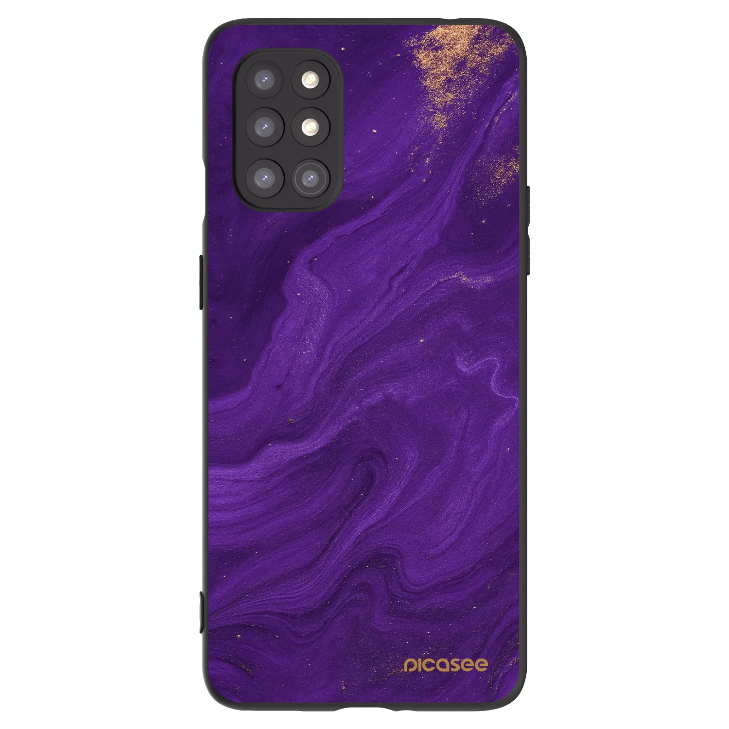 Picasee silikonowe czarne etui na OnePlus 8T - Purple