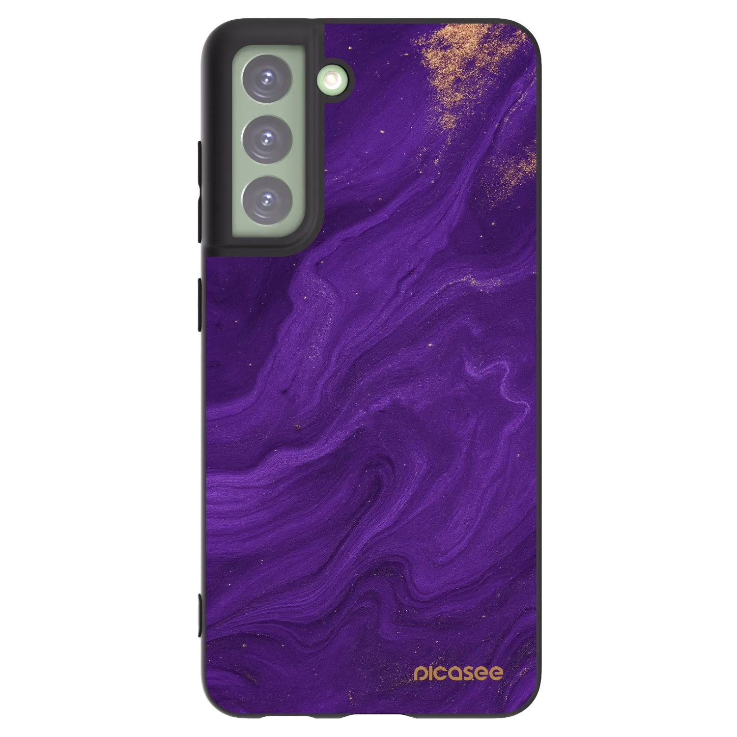 Picasee silikonowe czarne etui na Samsung Galaxy S21 FE 5G - Purple