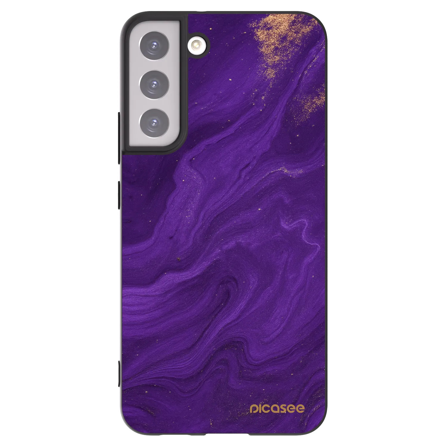 Picasee silikonowe czarne etui na Samsung Galaxy S22+ 5G - Purple