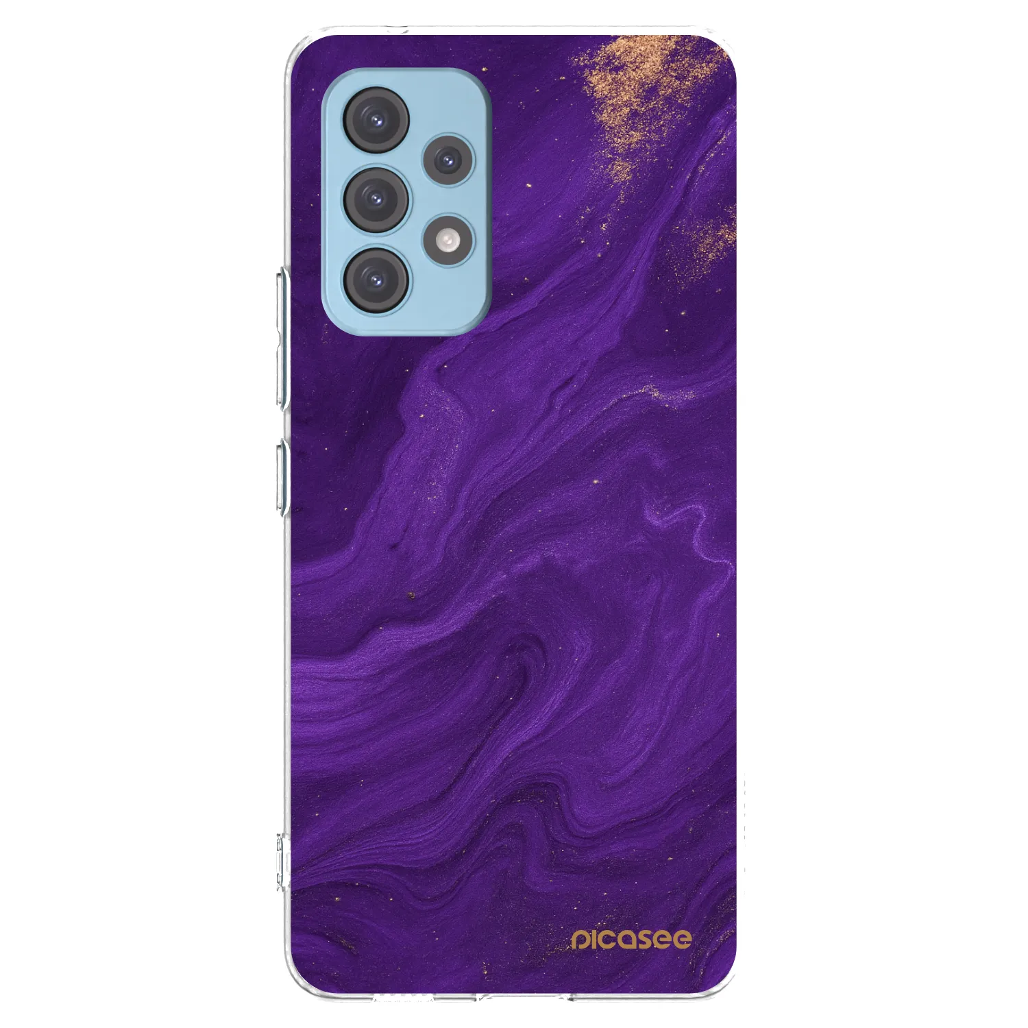 Picasee silikonowe przeźroczyste etui na Samsung Galaxy A53 5G A536 - Purple