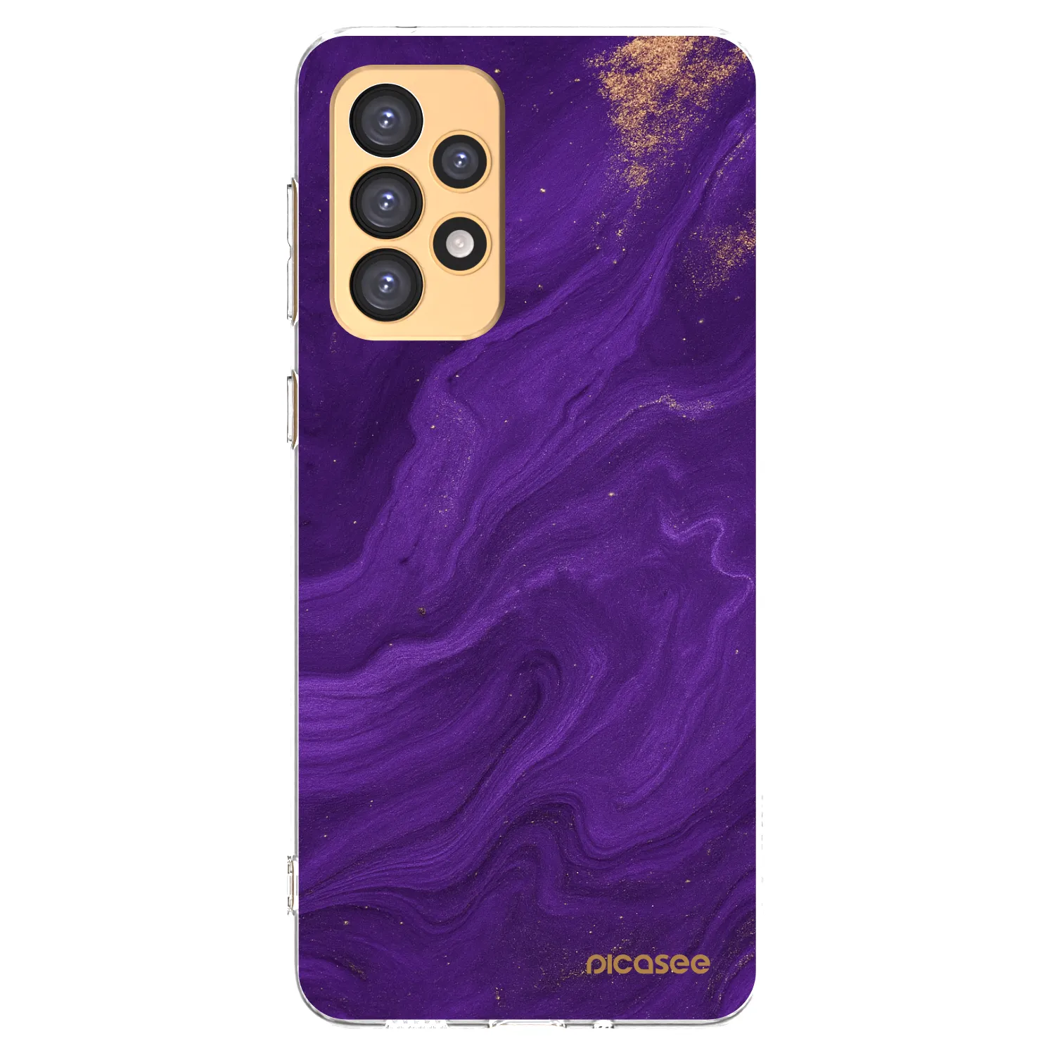 Picasee silikonowe przeźroczyste etui na Samsung Galaxy A33 5G A336 - Purple