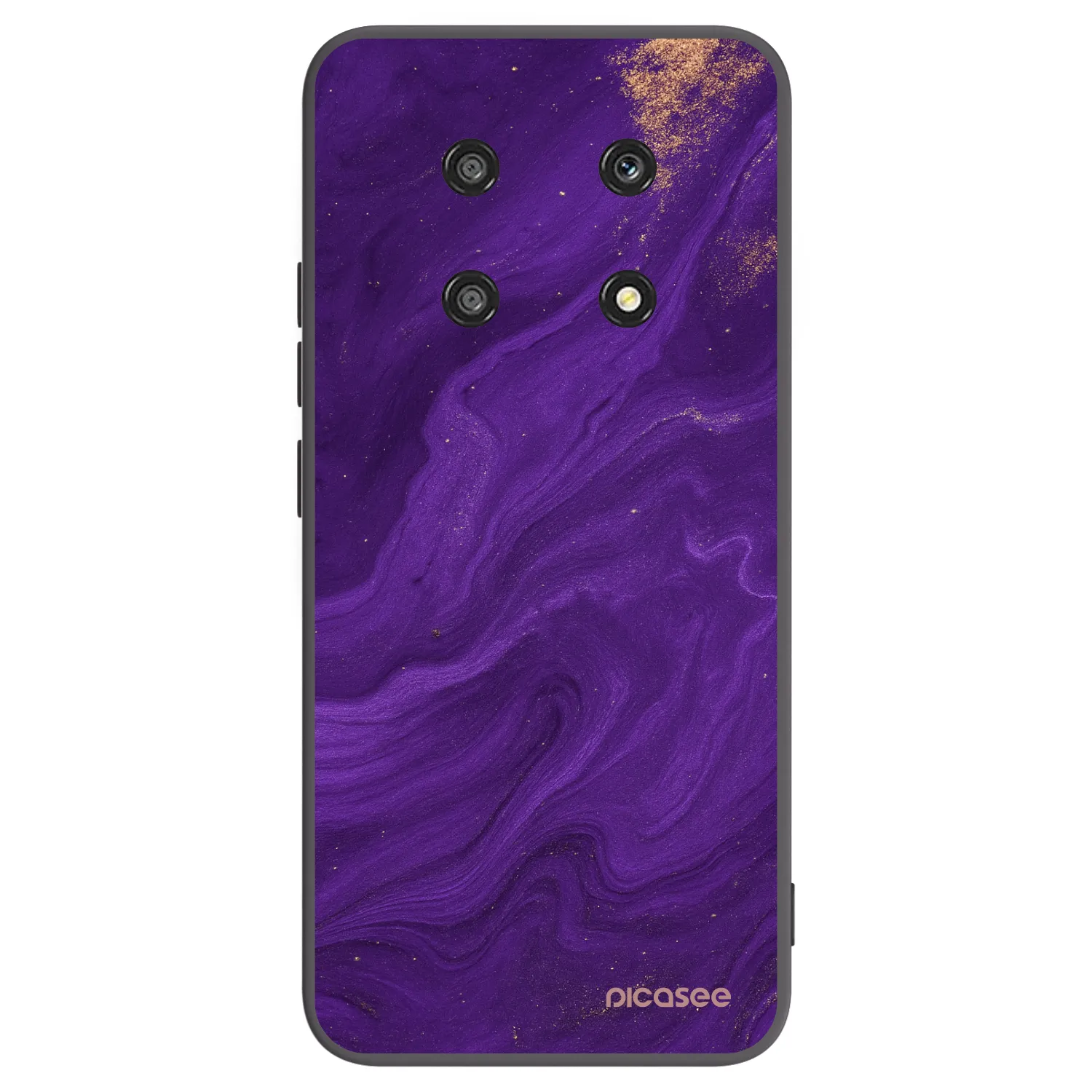 Picasee silikonowe czarne etui na Honor Magic4 Lite 5G - Purple