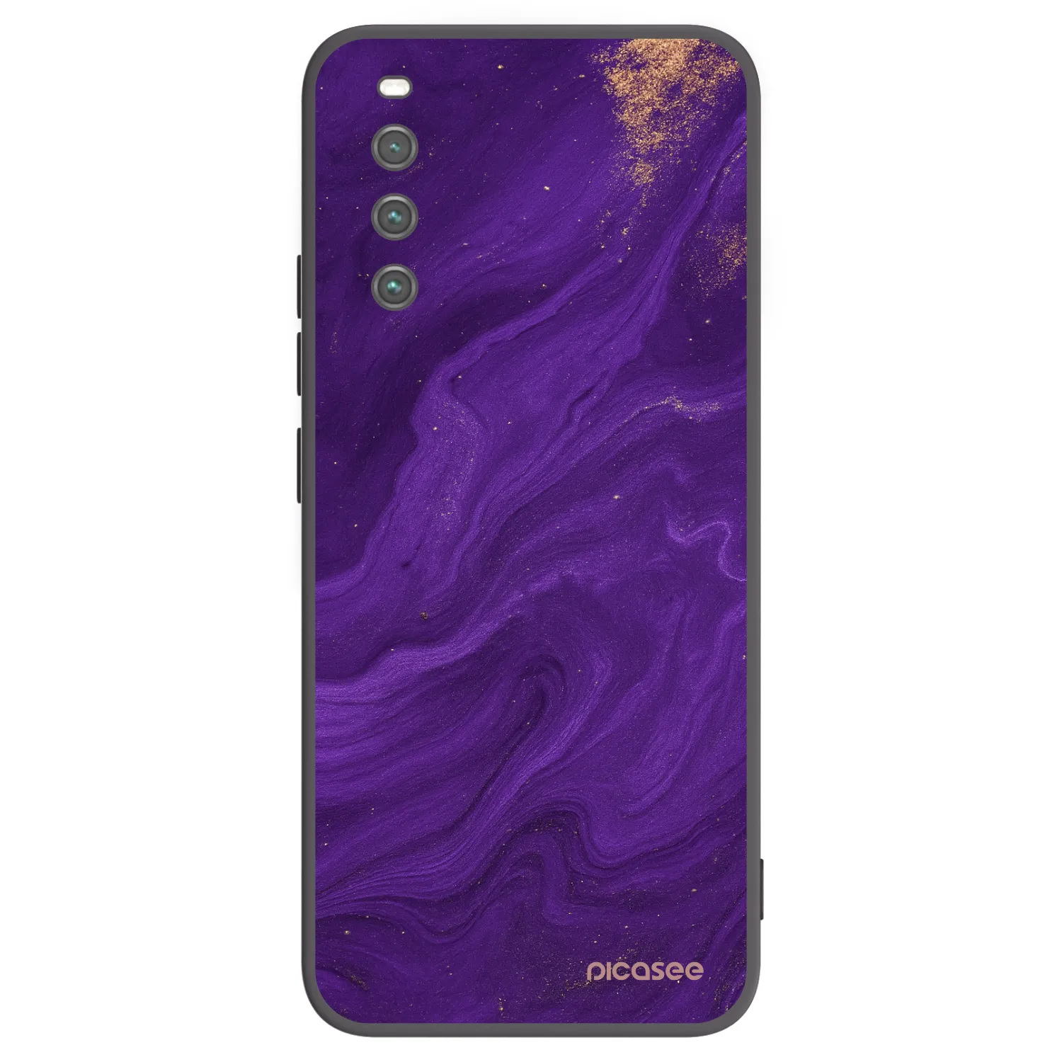 Picasee silikonowe czarne etui na Sony Xperia 10 IV 5G - Purple