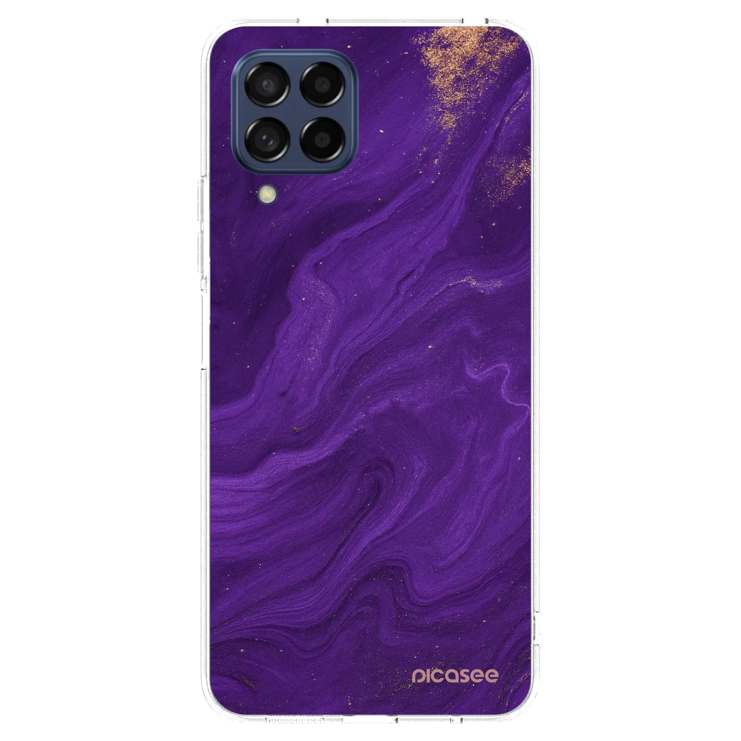 Picasee silikonowe przeźroczyste etui na Samsung Galaxy M53 5G - Purple