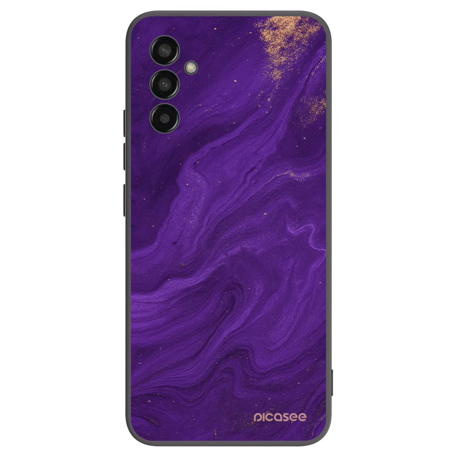 Picasee silikonowe czarne etui na Samsung Galaxy M13 M135F - Purple