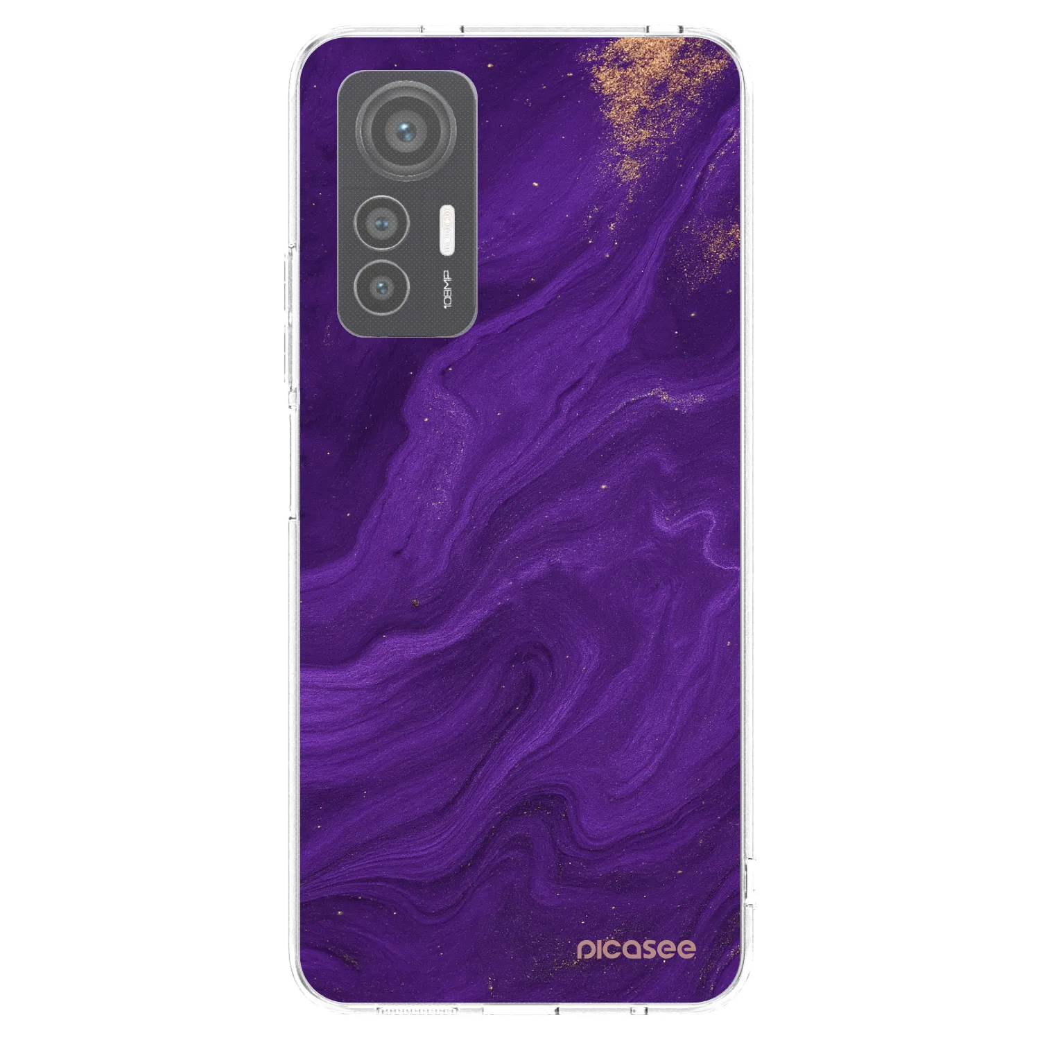 Picasee silikonowe przeźroczyste etui na Xiaomi 12 Lite - Purple