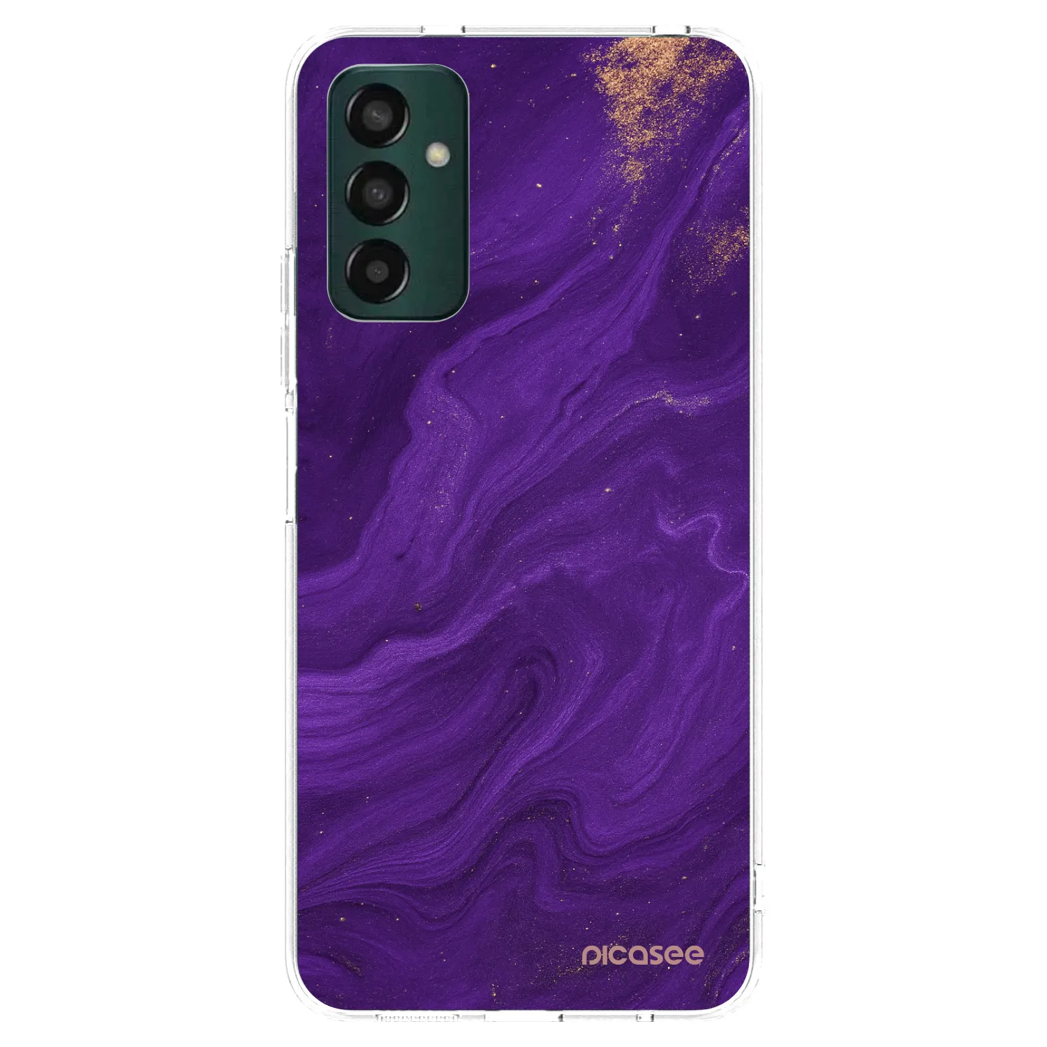 Picasee silikonowe przeźroczyste etui na Samsung Galaxy M23 5G - Purple