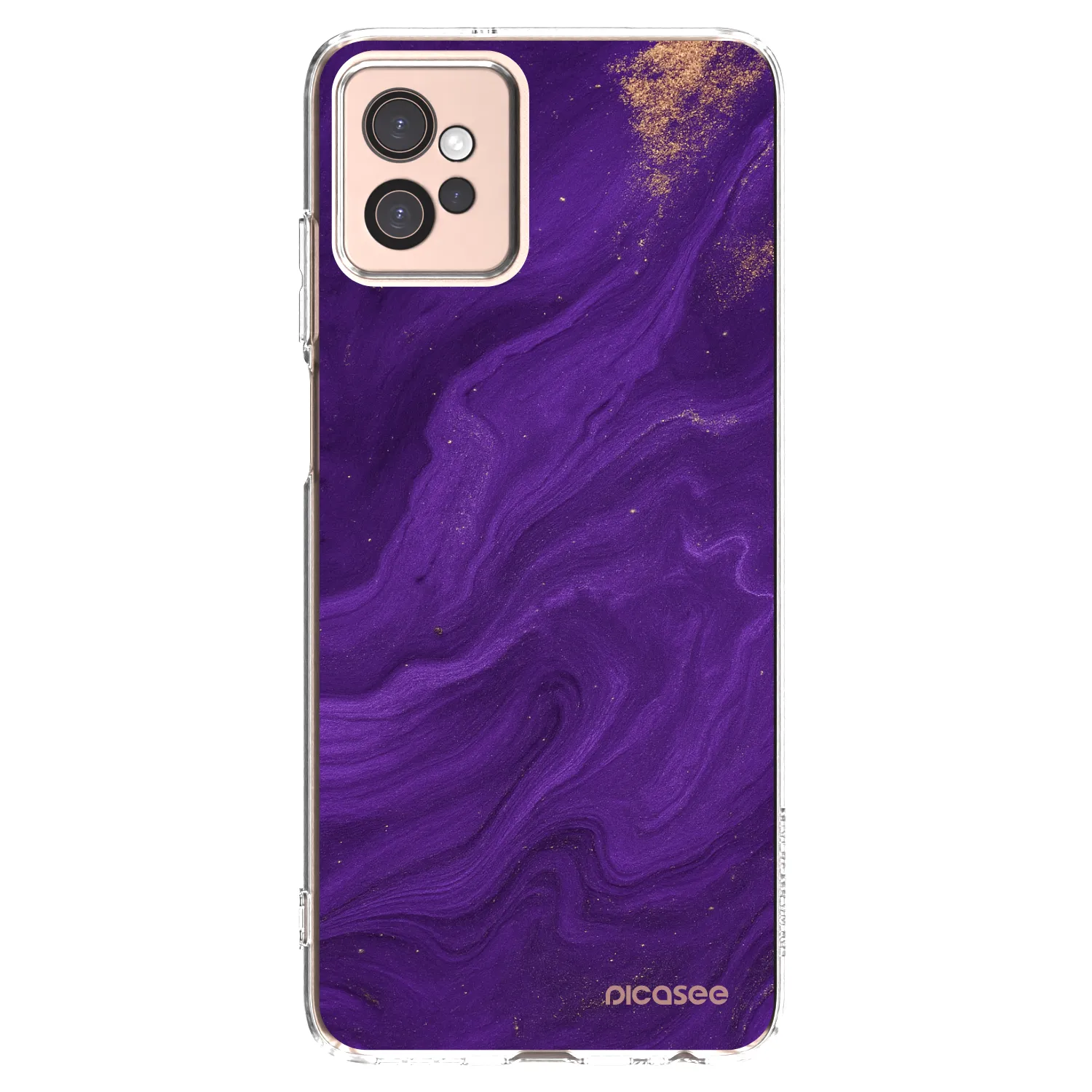 Picasee silikonowe przeźroczyste etui na Motorola Moto G32 - Purple