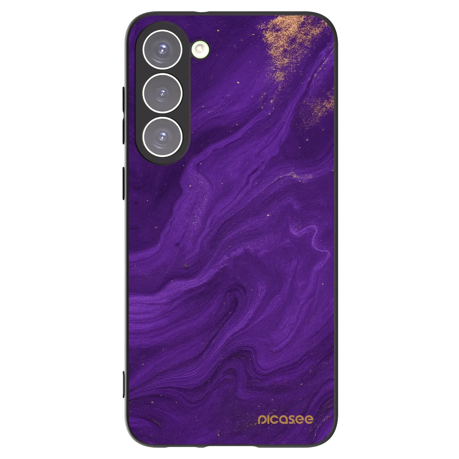 Picasee silikonowe czarne etui na Samsung Galaxy S23+ 5G - Purple