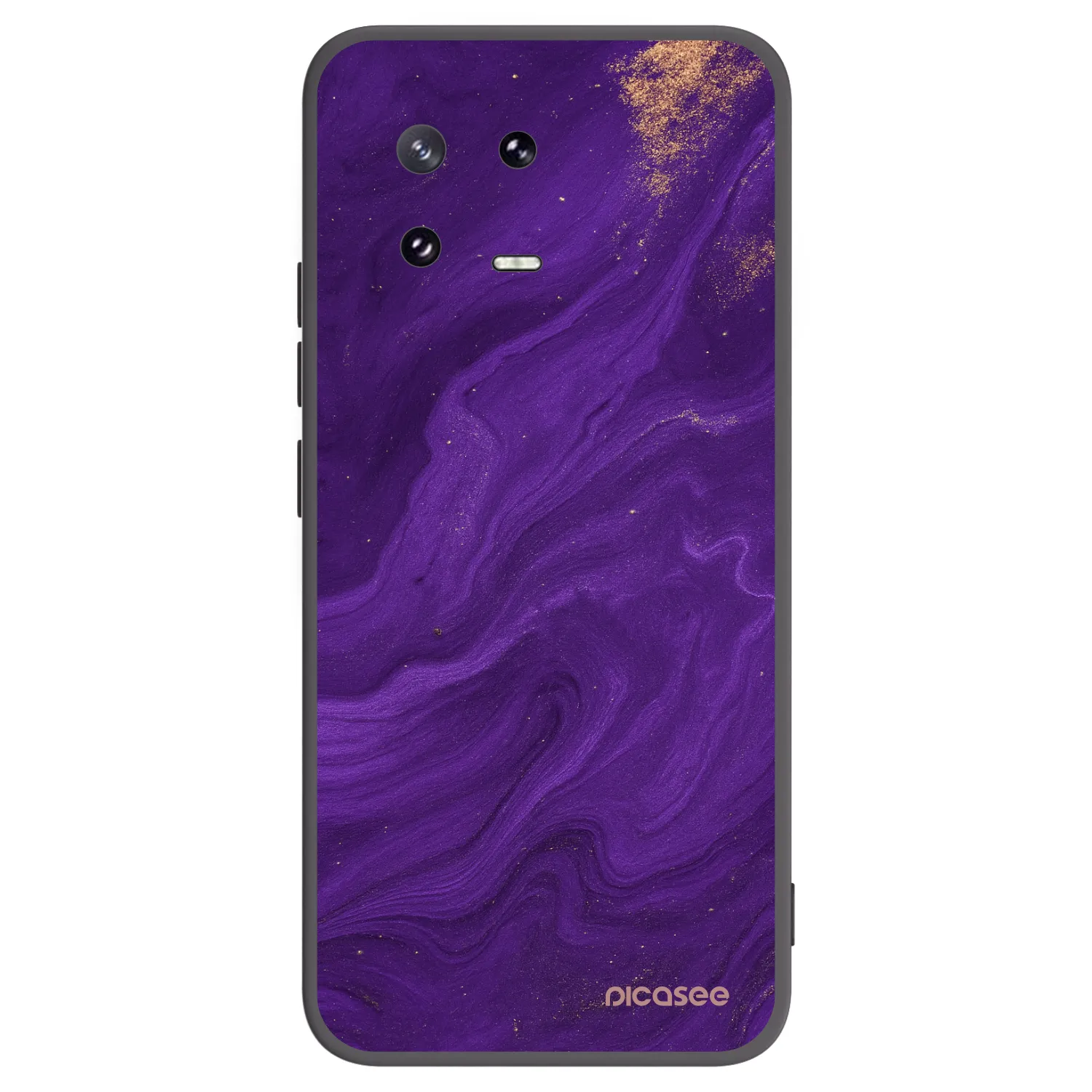 Picasee silikonowe czarne etui na Xiaomi 13 Pro - Purple