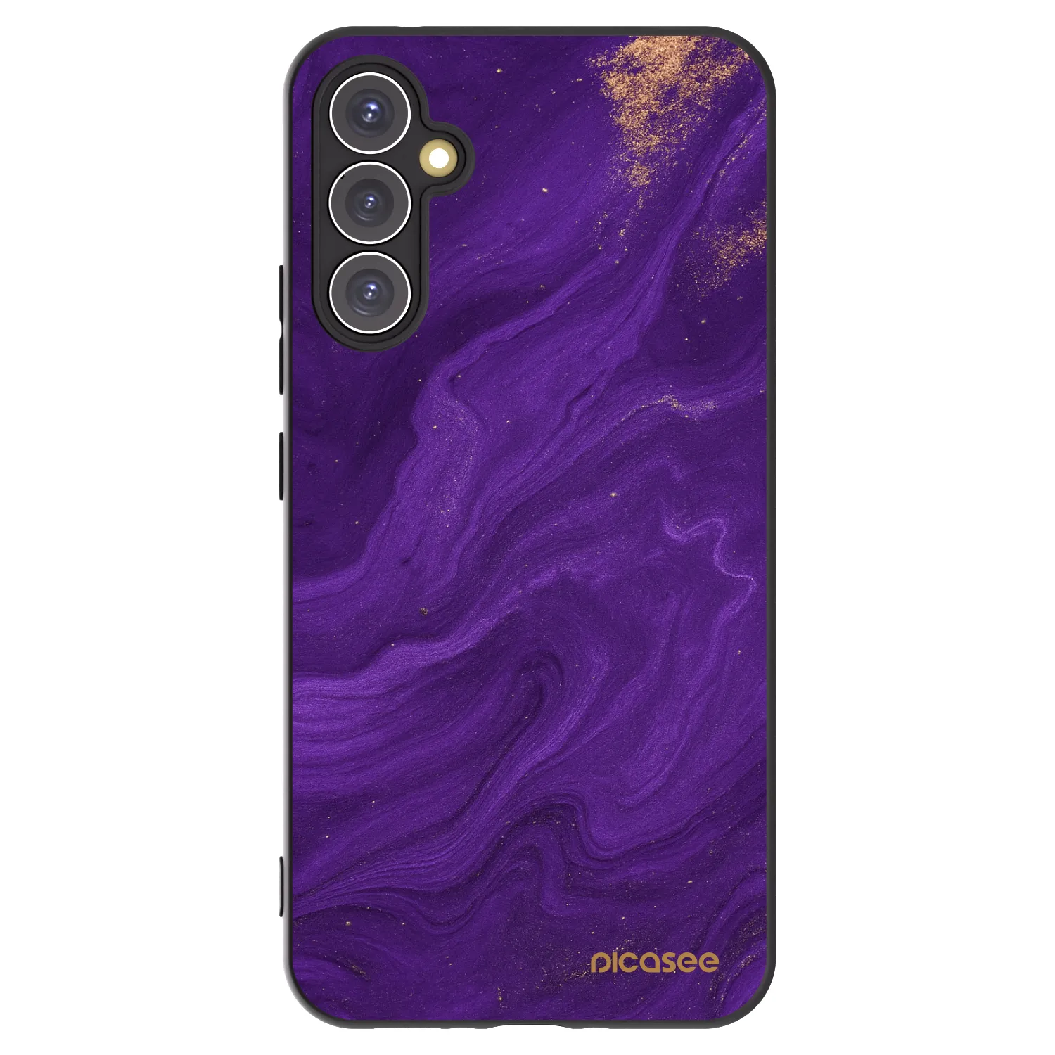 Picasee silikonowe czarne etui na Samsung Galaxy A34 5G A346B - Purple