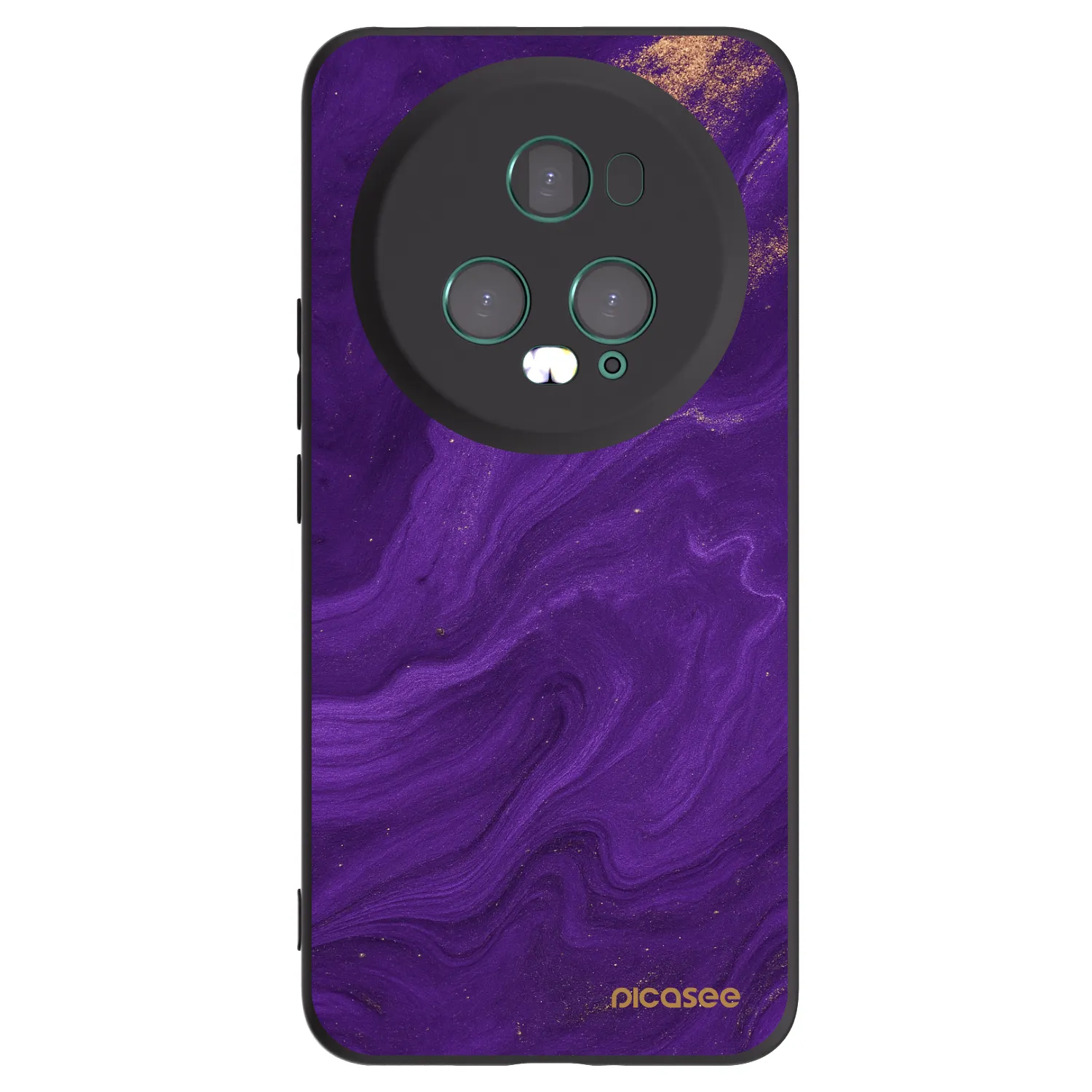 Picasee silikonowe czarne etui na Honor Magic5 Pro - Purple