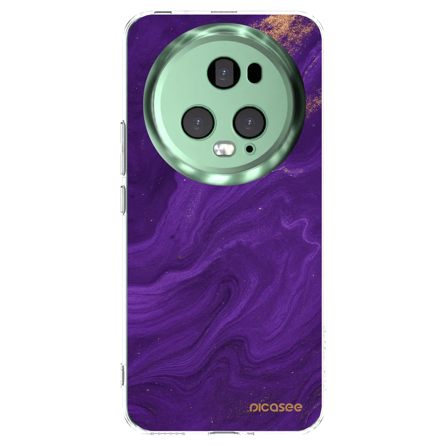Picasee silikonowe przeźroczyste etui na Honor Magic5 Pro - Purple
