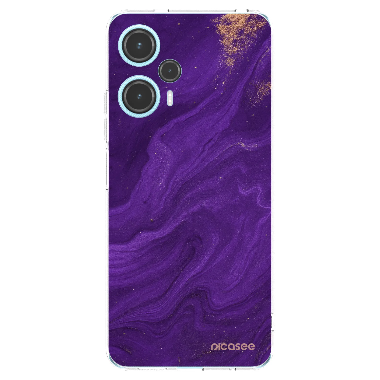Picasee silikonowe przeźroczyste etui na Xiaomi Poco F5 - Purple