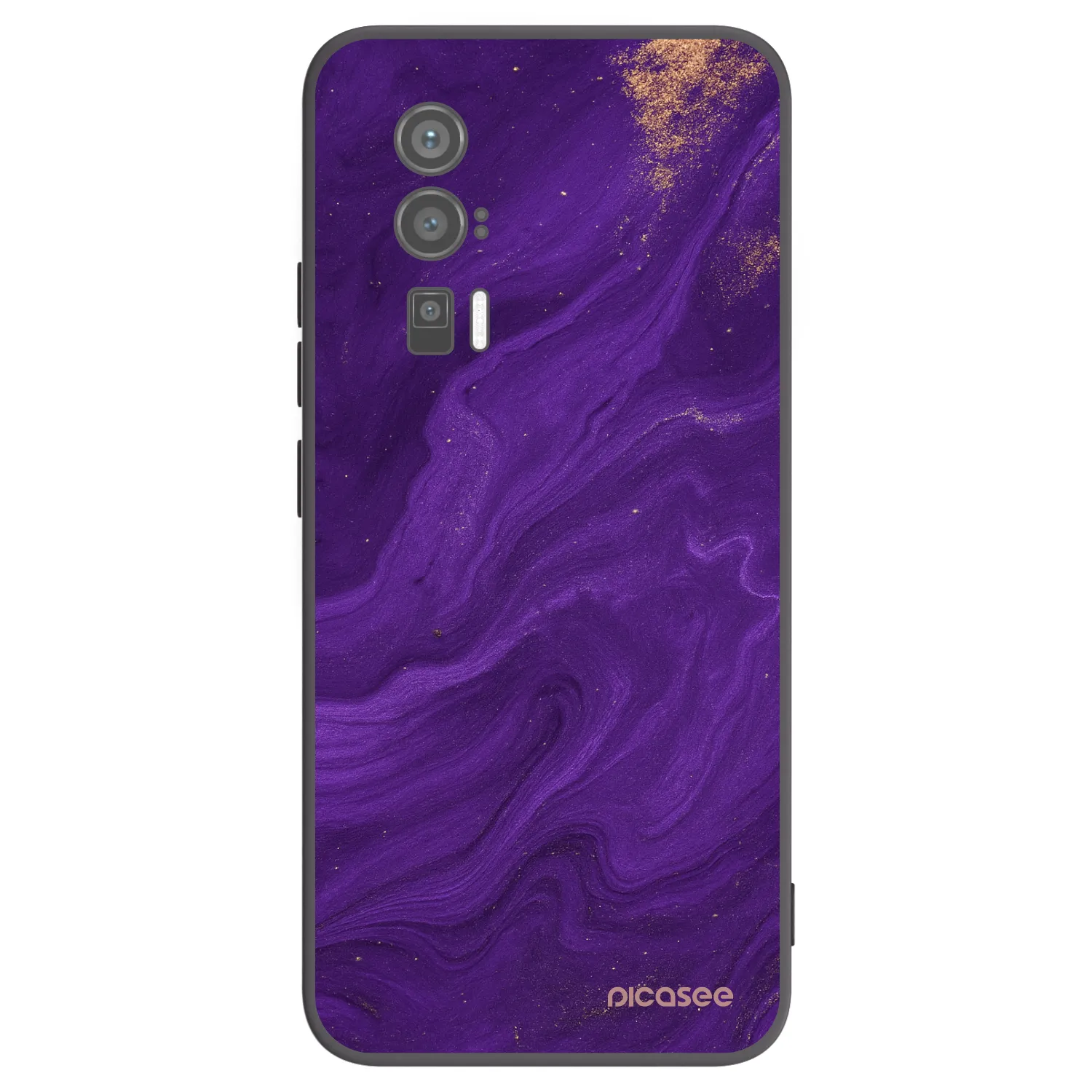 Picasee silikonowe czarne etui na Xiaomi Poco F5 Pro 5G - Purple