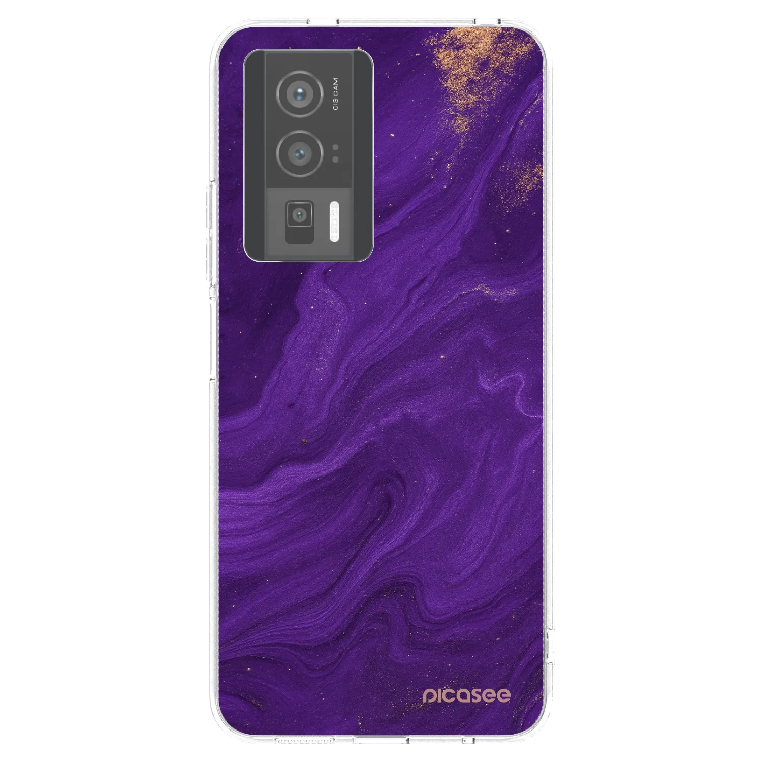 Picasee silikonowe przeźroczyste etui na Xiaomi Poco F5 Pro 5G - Purple