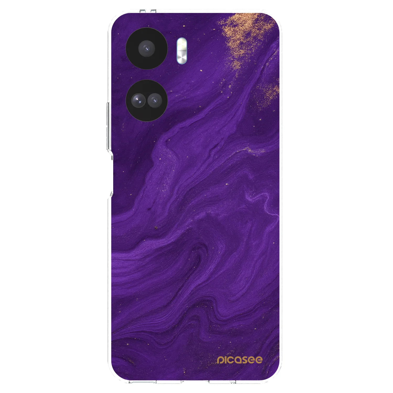 Picasee silikonowe przeźroczyste etui na Honor 90 Lite 5G - Purple