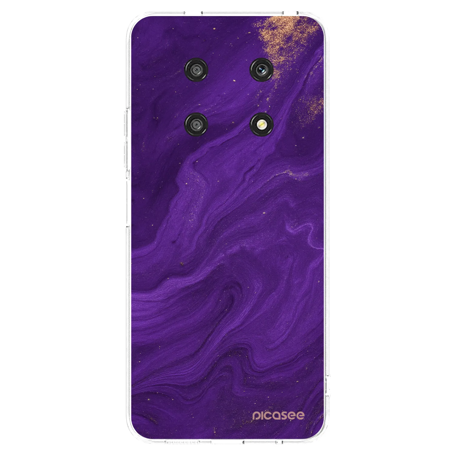 Picasee silikonowe przeźroczyste etui na Honor Magic4 Lite 5G - Purple