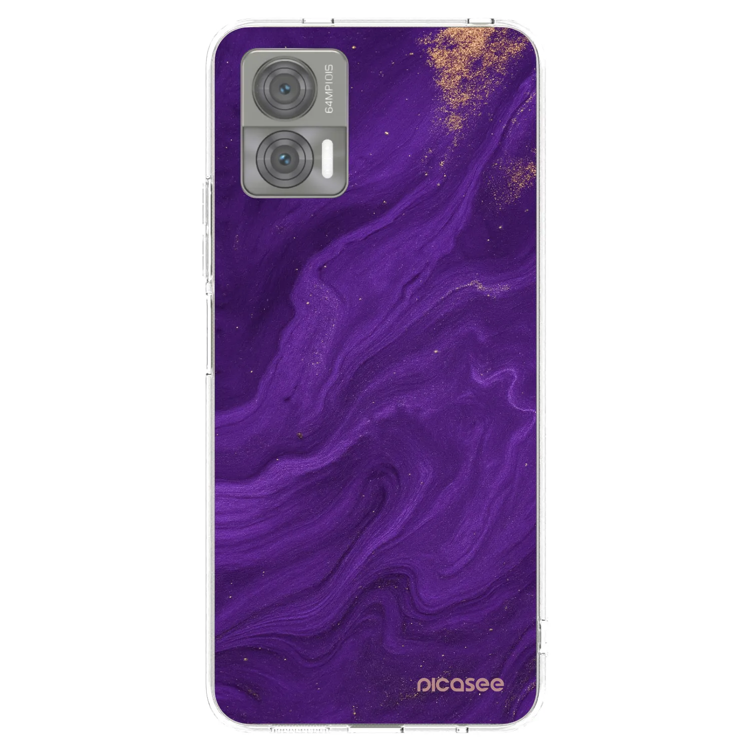 Picasee silikonowe przeźroczyste etui na Motorola Edge 30 Neo - Purple