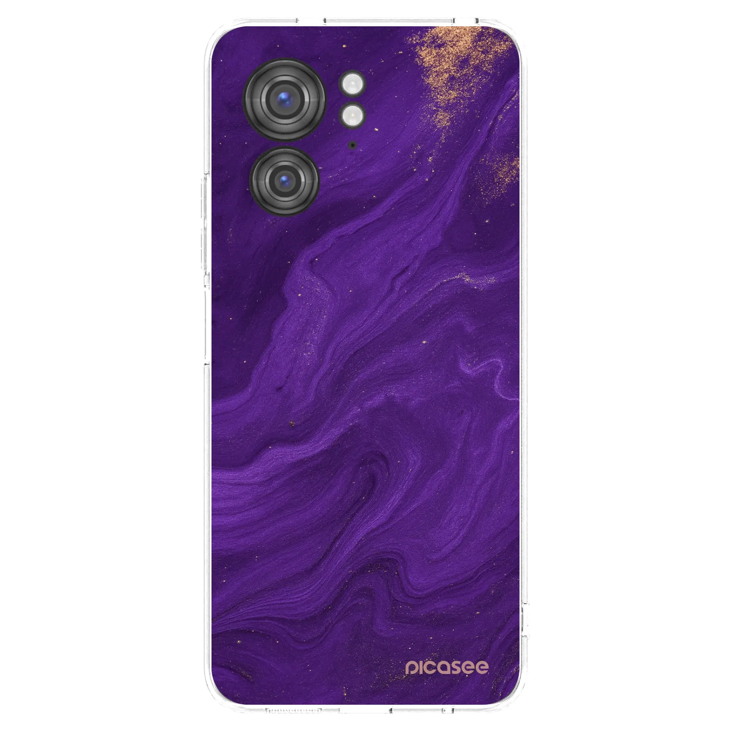 Picasee silikonowe przeźroczyste etui na Motorola Edge 40 - Purple