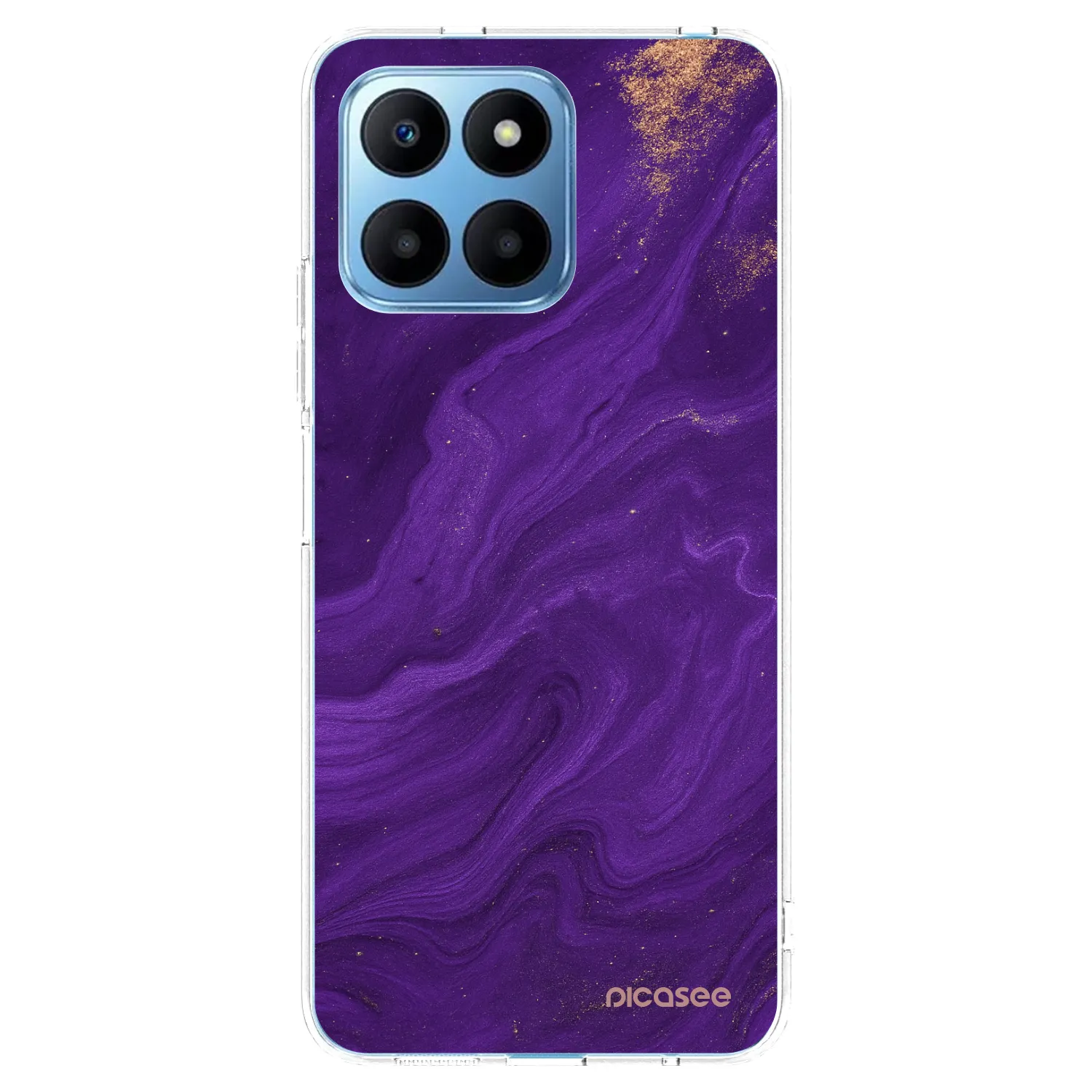 Picasee silikonowe przeźroczyste etui na Honor 70 Lite - Purple