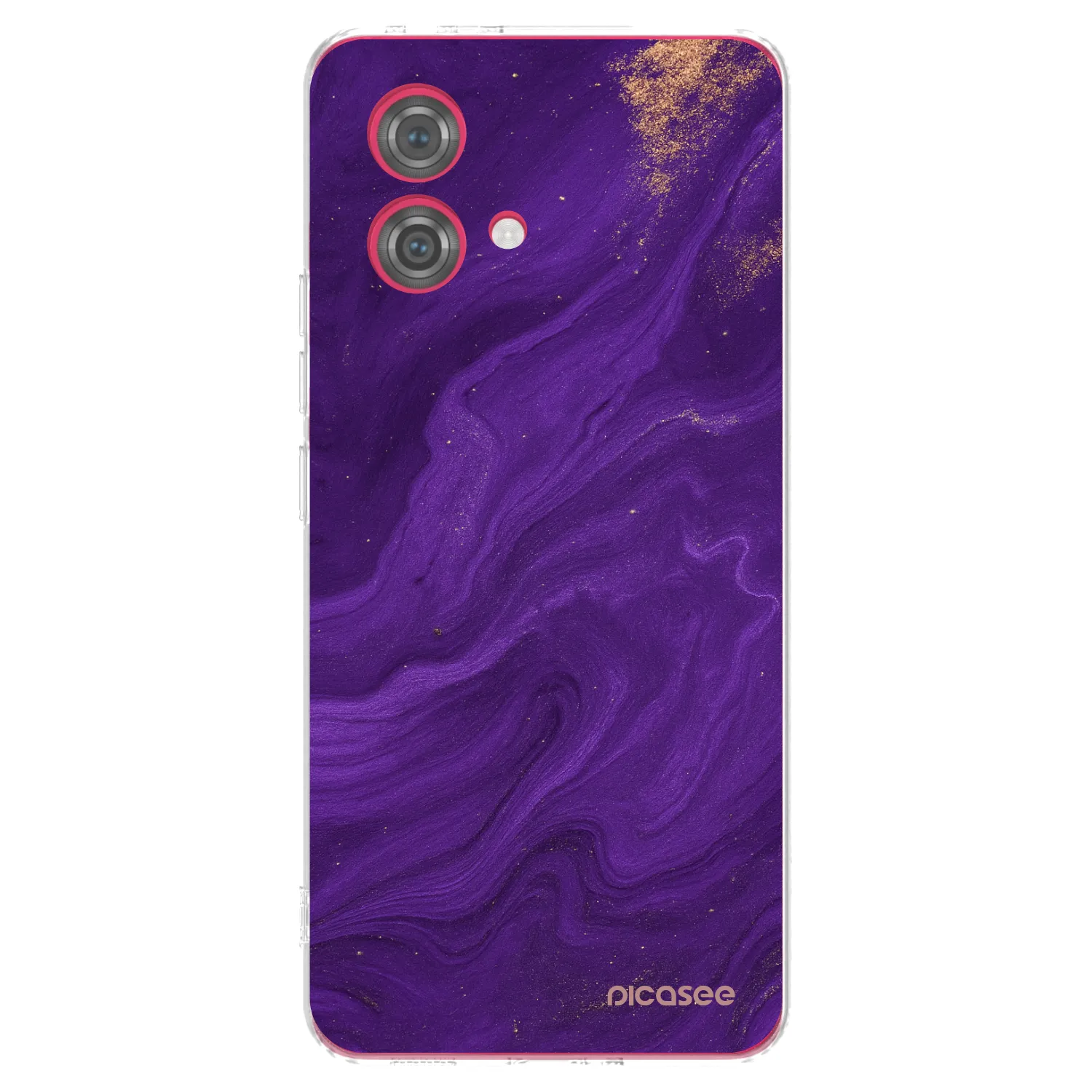 Picasee silikonowe przeźroczyste etui na Motorola Moto G84 5G - Purple