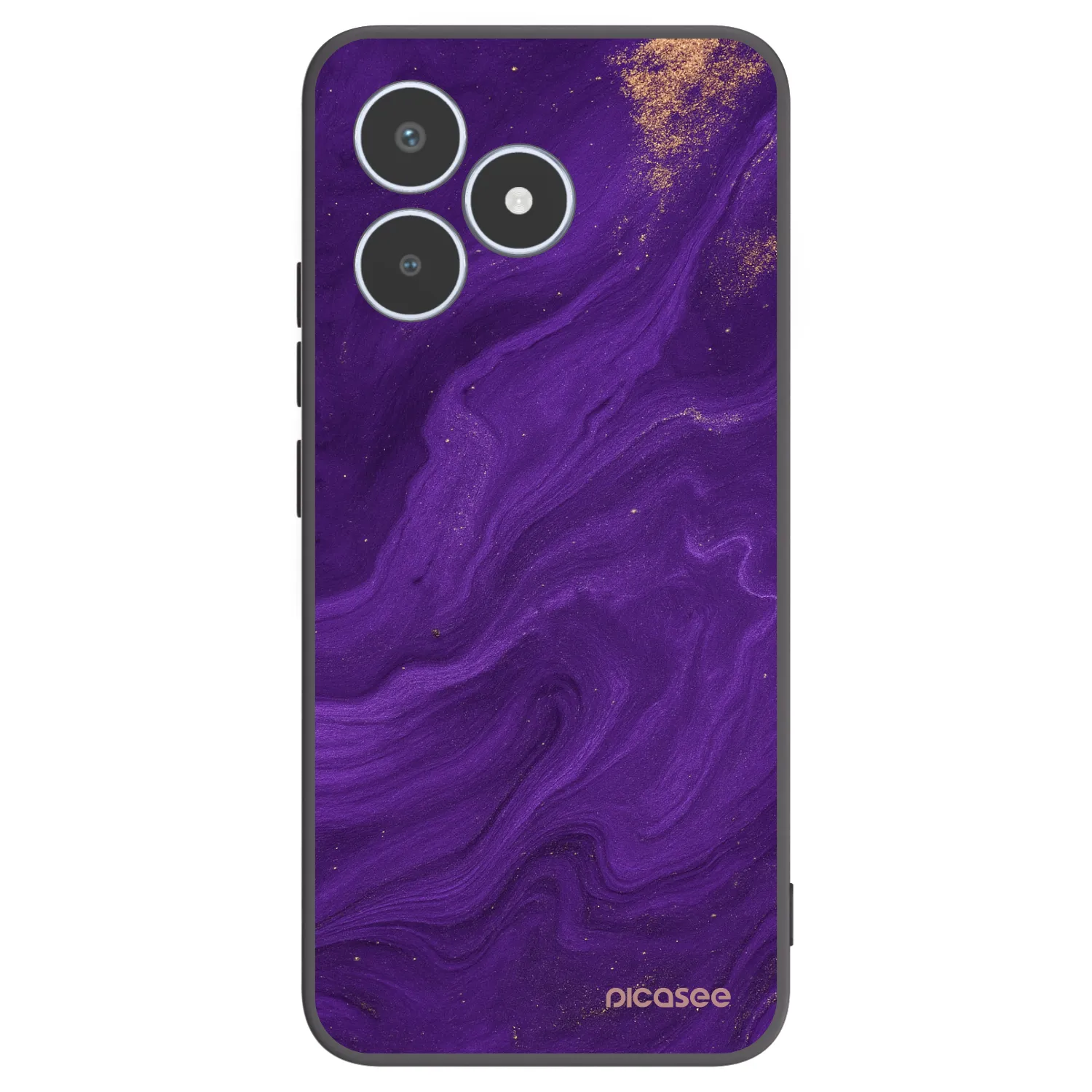 Picasee silikonowe czarne etui na Realme C53 - Purple