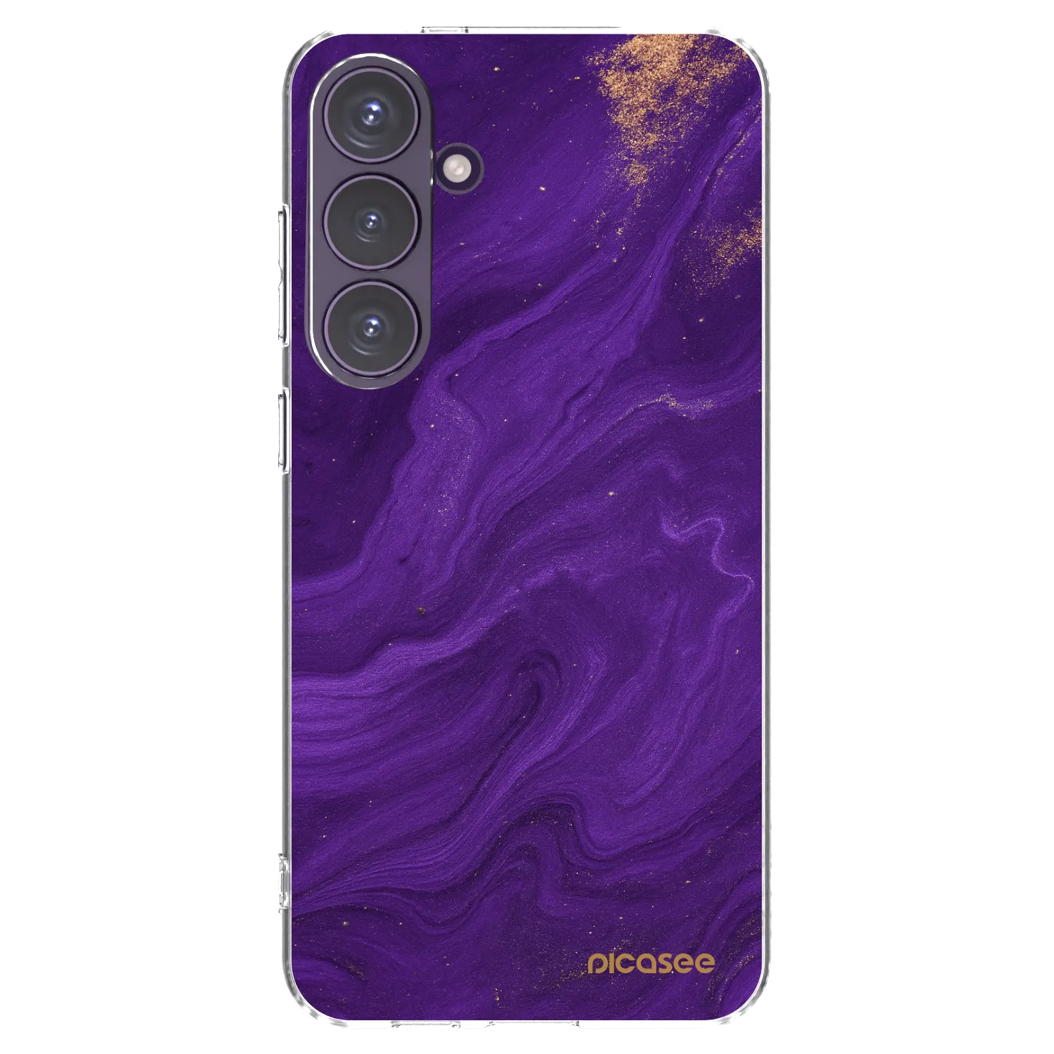 Picasee silikonowe przeźroczyste etui na Samsung Galaxy S24+ S926B 5G - Purple