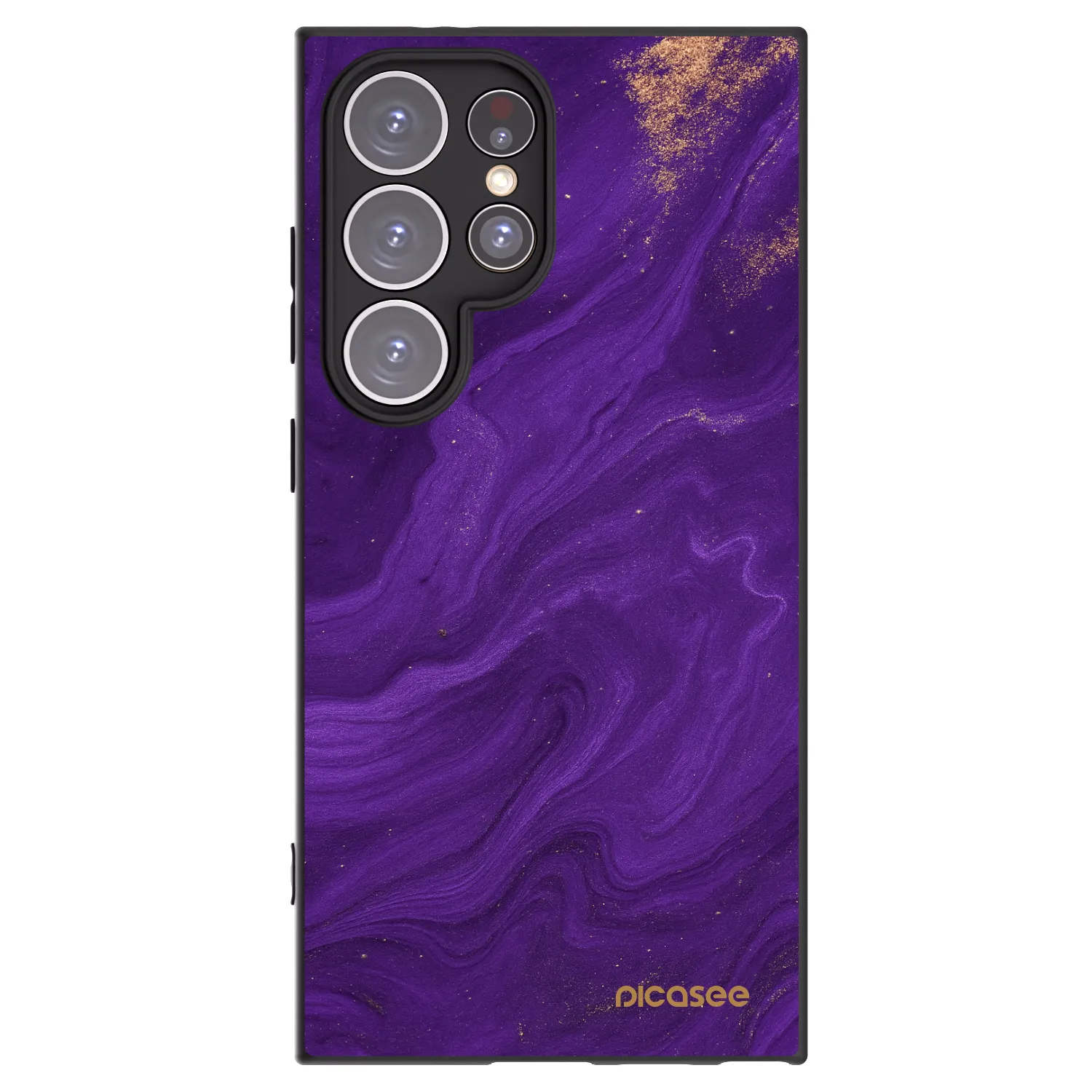 Picasee silikonowe czarne etui na Samsung Galaxy S24 Ultra S928B 5G - Purple