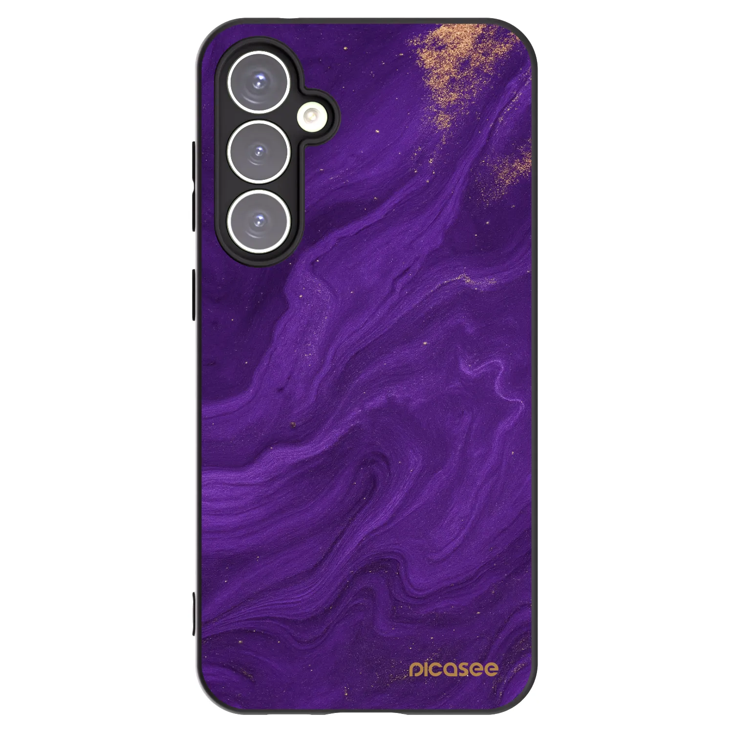 Picasee silikonowe czarne etui na Samsung Galaxy S23 FE S711B - Purple
