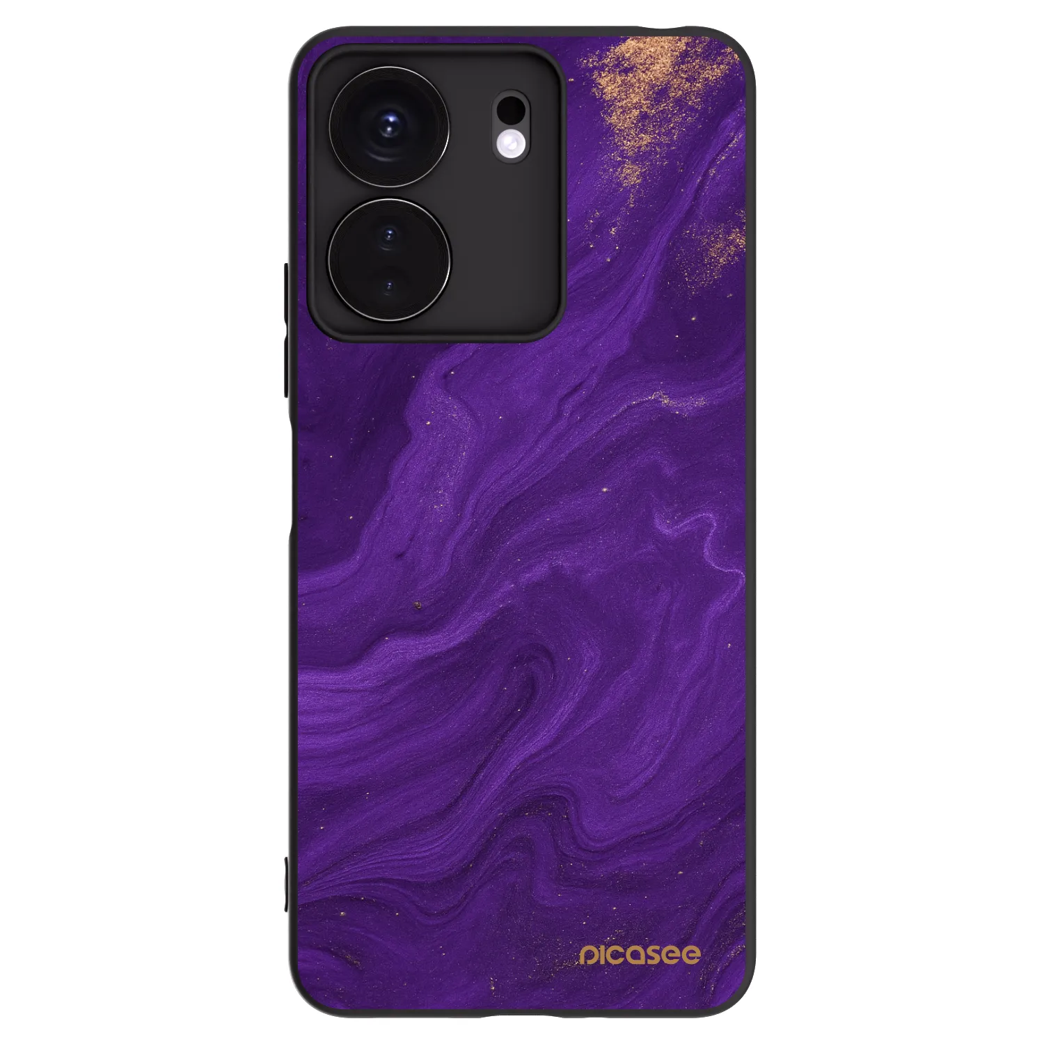 Picasee silikonowe czarne etui na Xiaomi Redmi 13C 4G - Purple