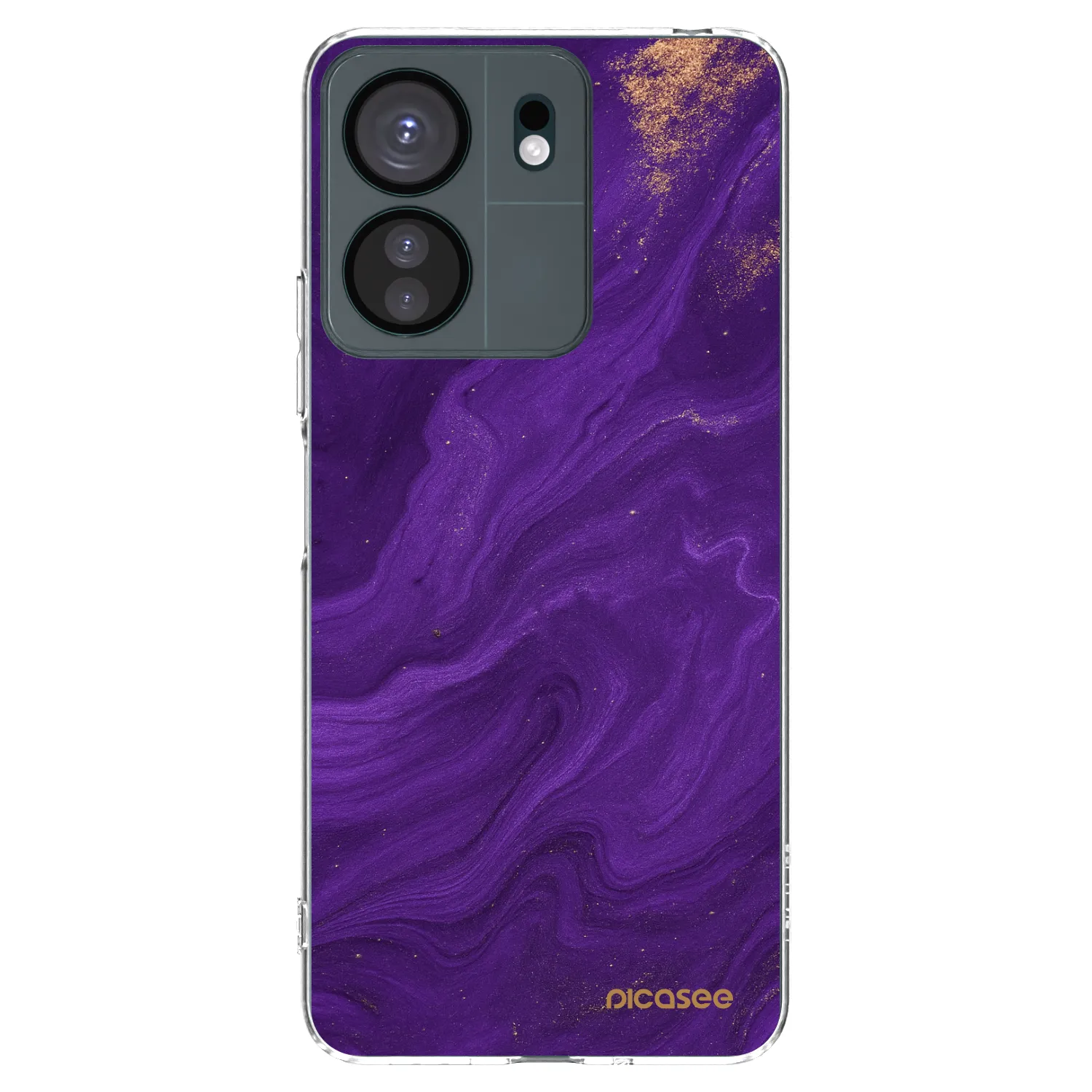 Picasee silikonowe przeźroczyste etui na Xiaomi Redmi 13C 4G - Purple