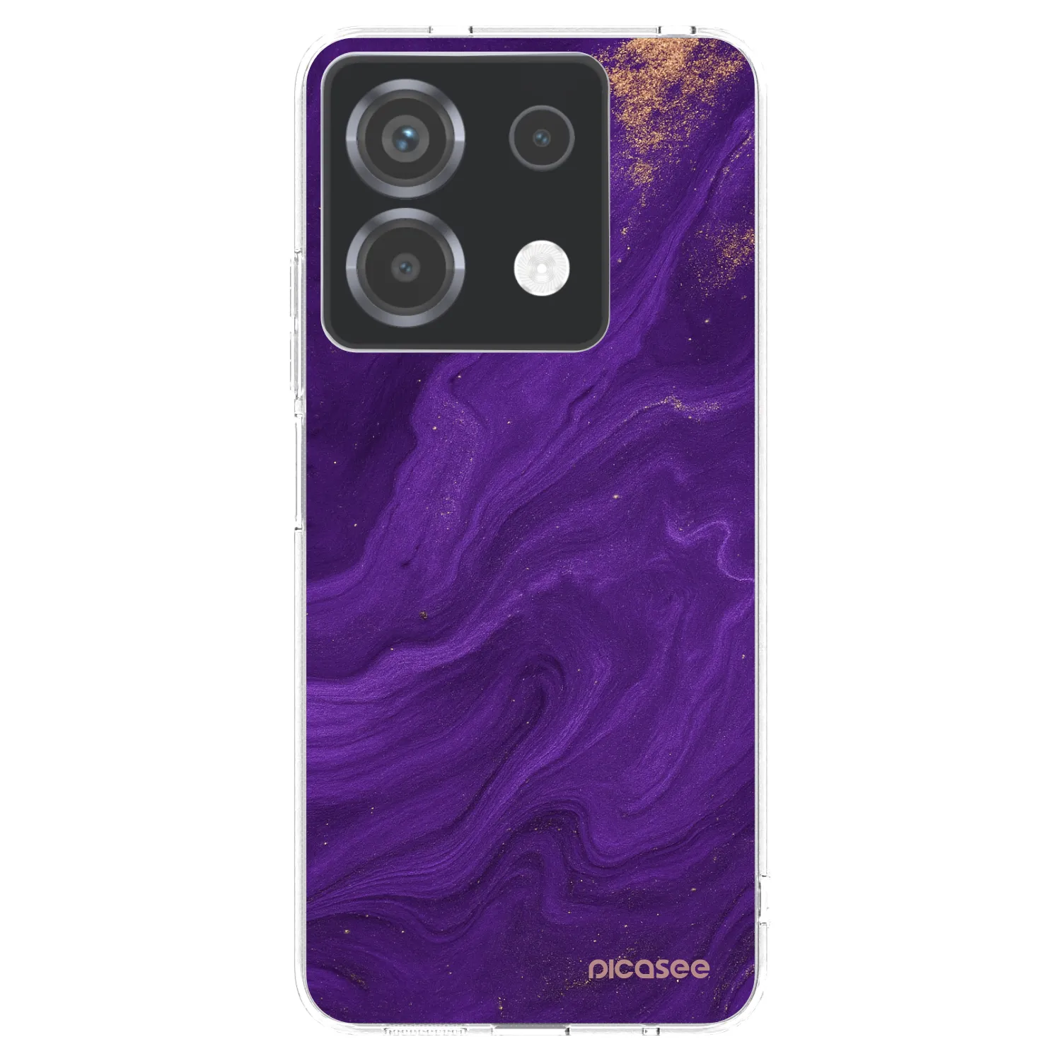 Picasee silikonowe przeźroczyste etui na Xiaomi Poco X6 - Purple