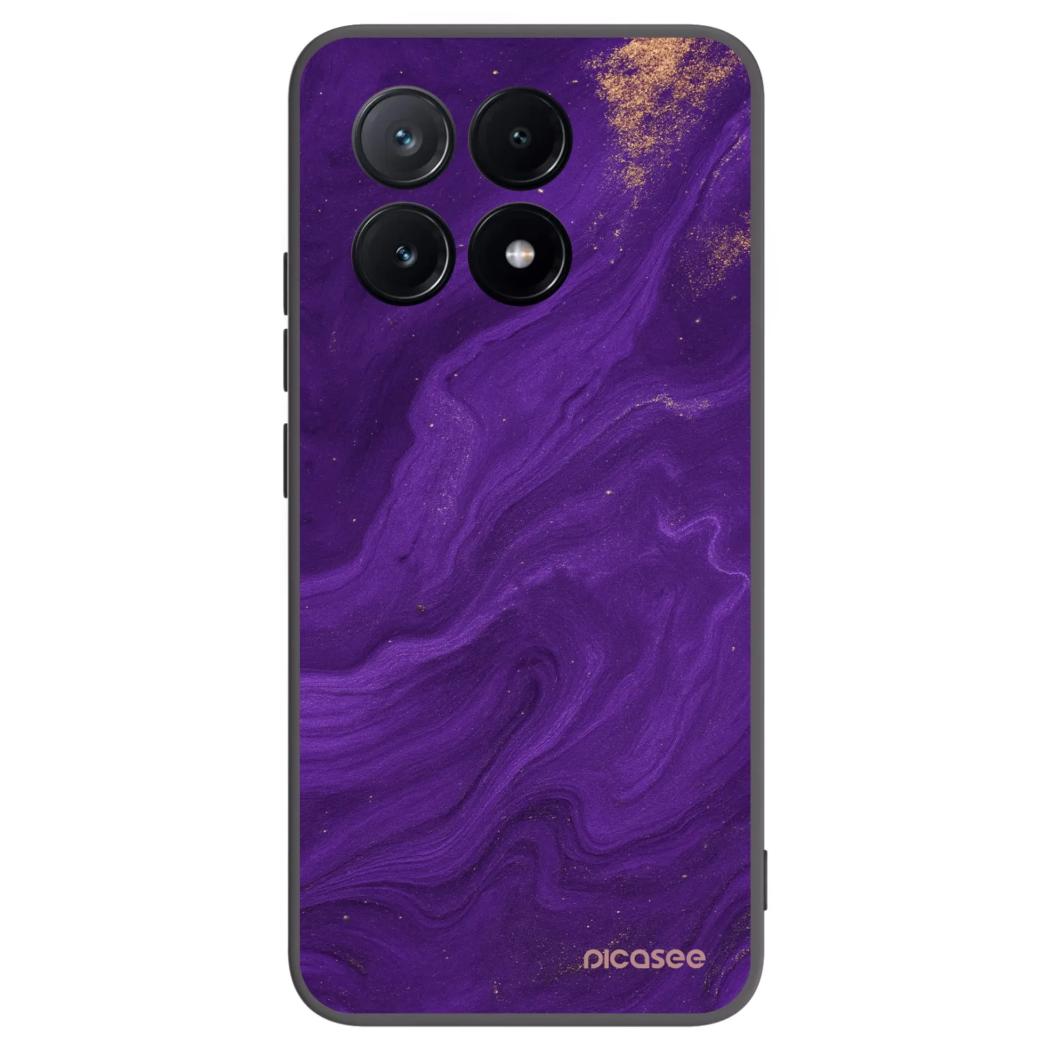 Picasee silikonowe czarne etui na Xiaomi Poco X6 Pro - Purple