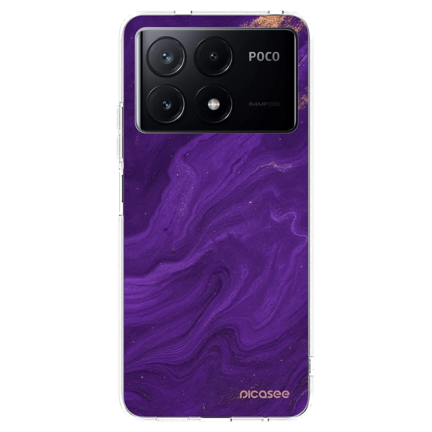 Picasee silikonowe przeźroczyste etui na Xiaomi Poco X6 Pro - Purple