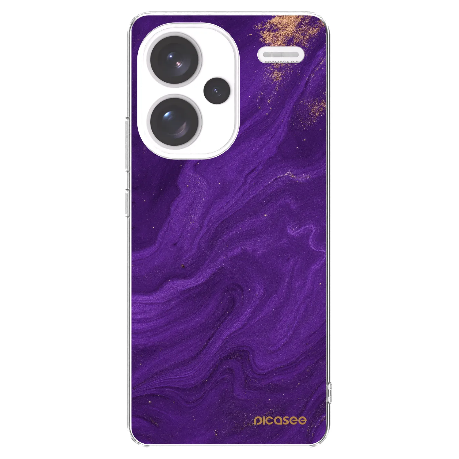 Picasee silikonowe przeźroczyste etui na Xiaomi Redmi Note 13 Pro+ 5G - Purple