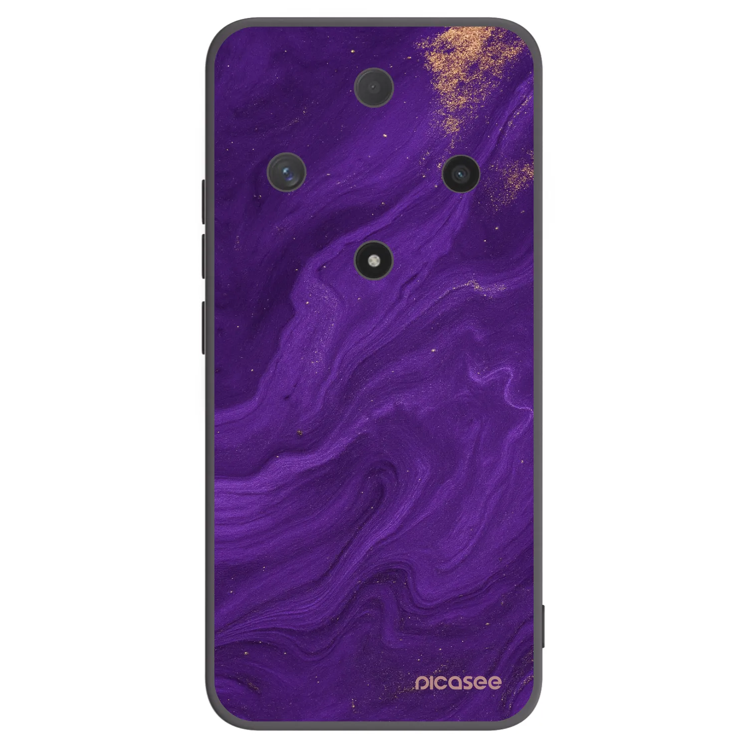 Picasee silikonowe czarne etui na Honor Magic6 Lite 5G - Purple