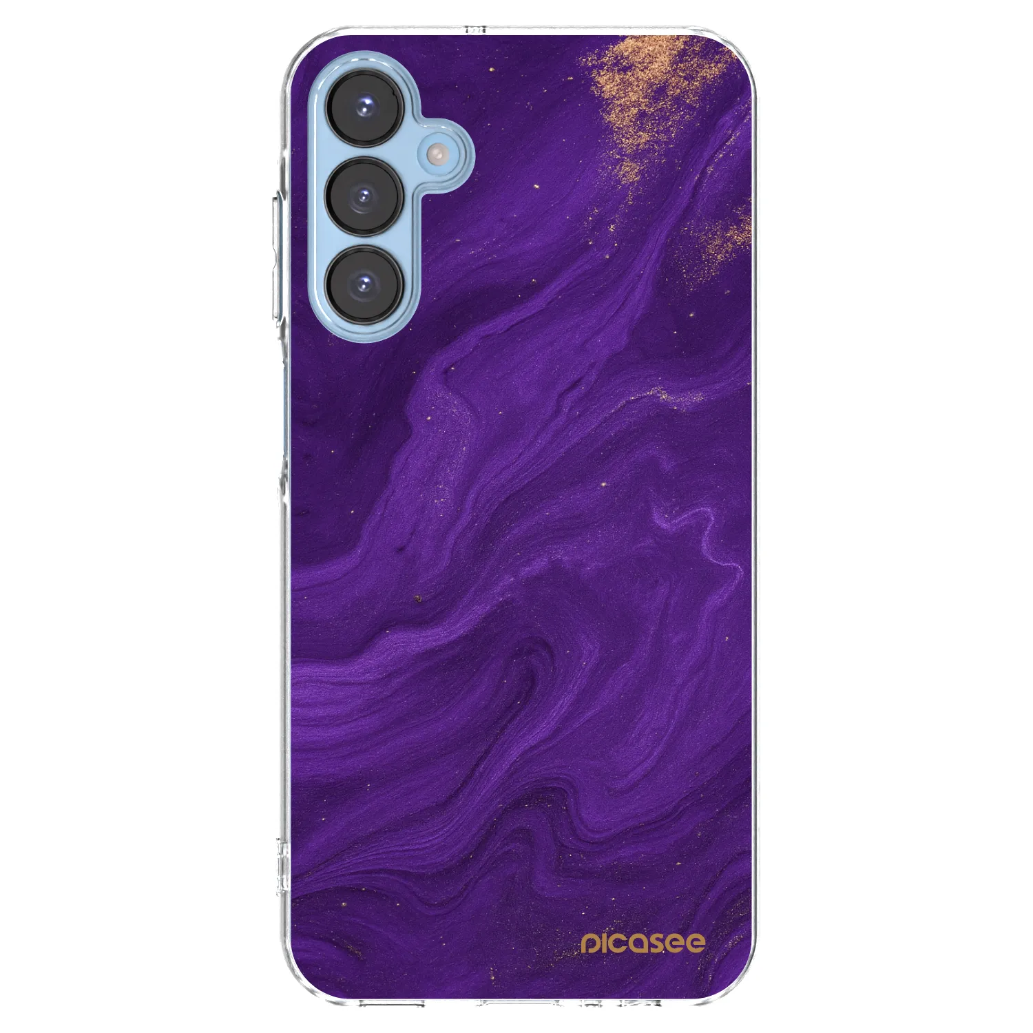 Picasee silikonowe przeźroczyste etui na Samsung Galaxy A15 A156B 5G - Purple