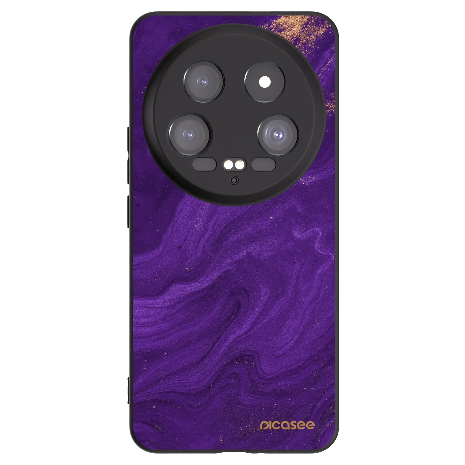 Picasee silikonowe czarne etui na Xiaomi 14 Ultra - Purple