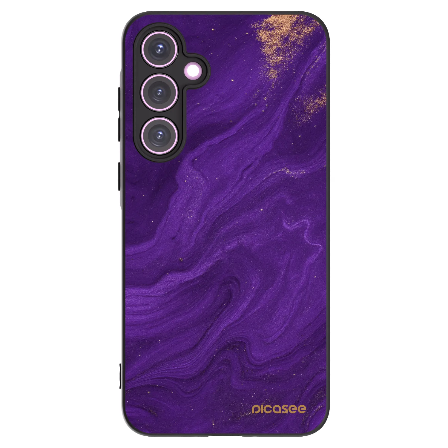Picasee silikonowe czarne etui na Samsung Galaxy A35 5G A356B - Purple