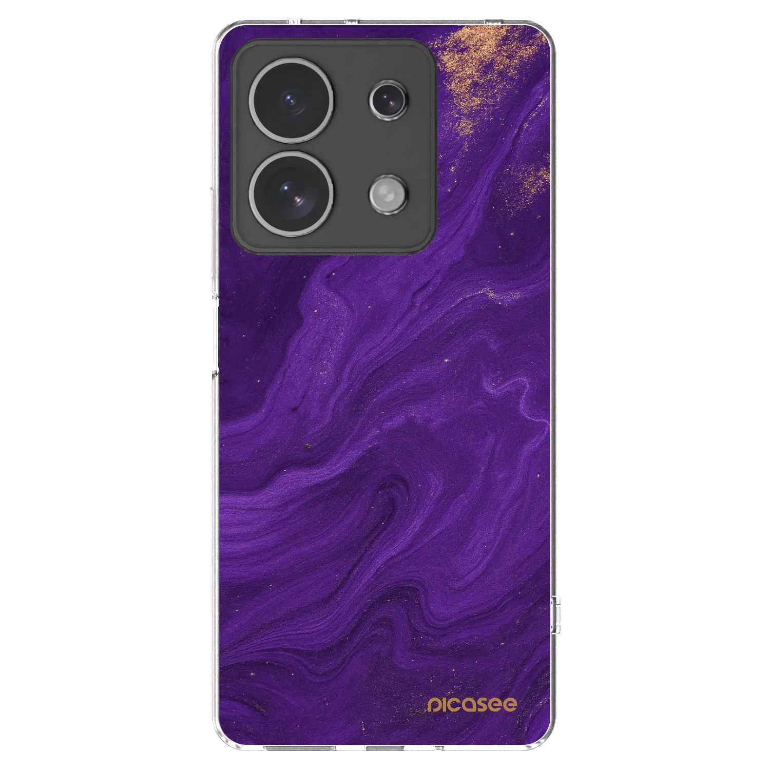 Picasee silikonowe przeźroczyste etui na Xiaomi Redmi Note 13 4G - Purple