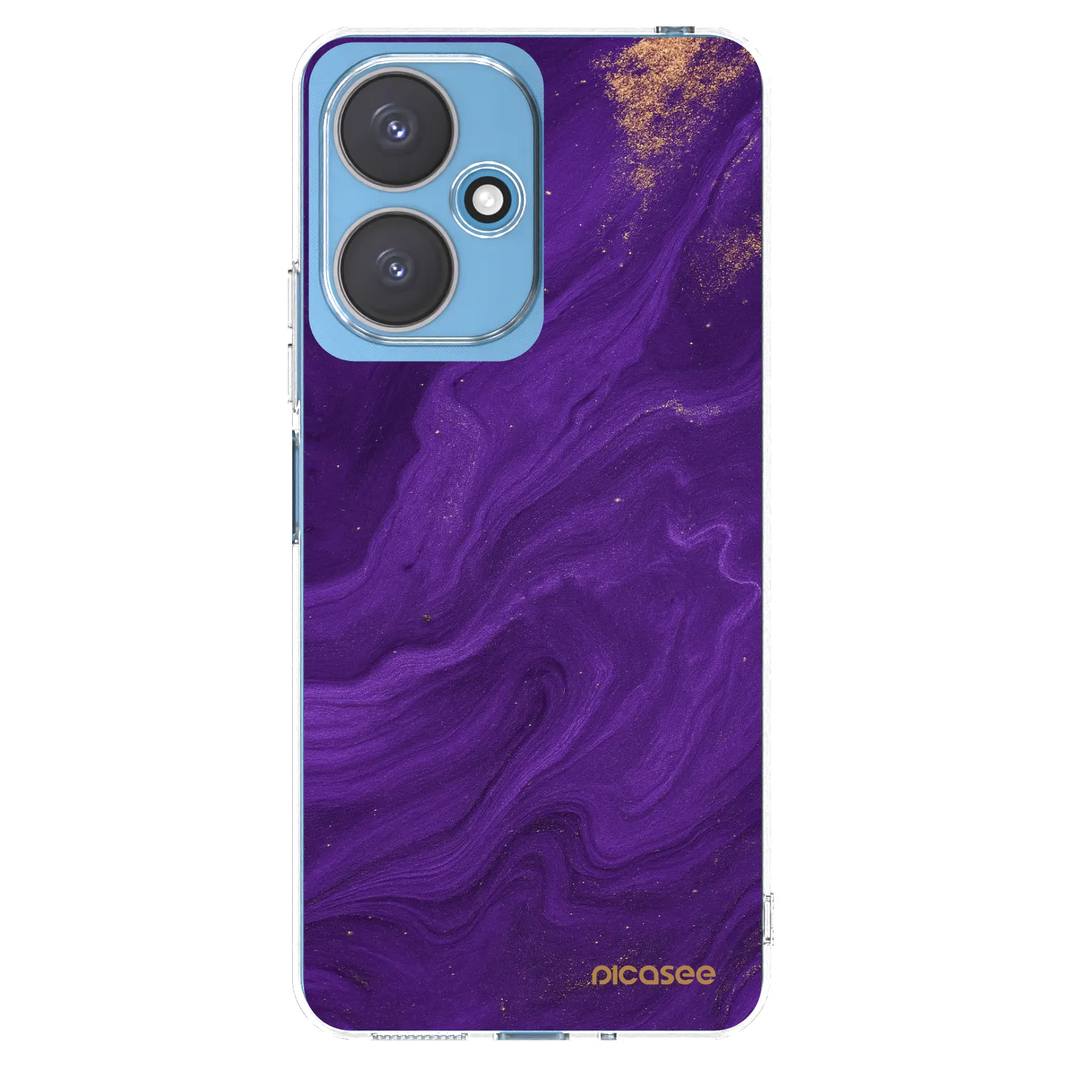 Picasee silikonowe przeźroczyste etui na Xiaomi Redmi 13C 5G - Purple