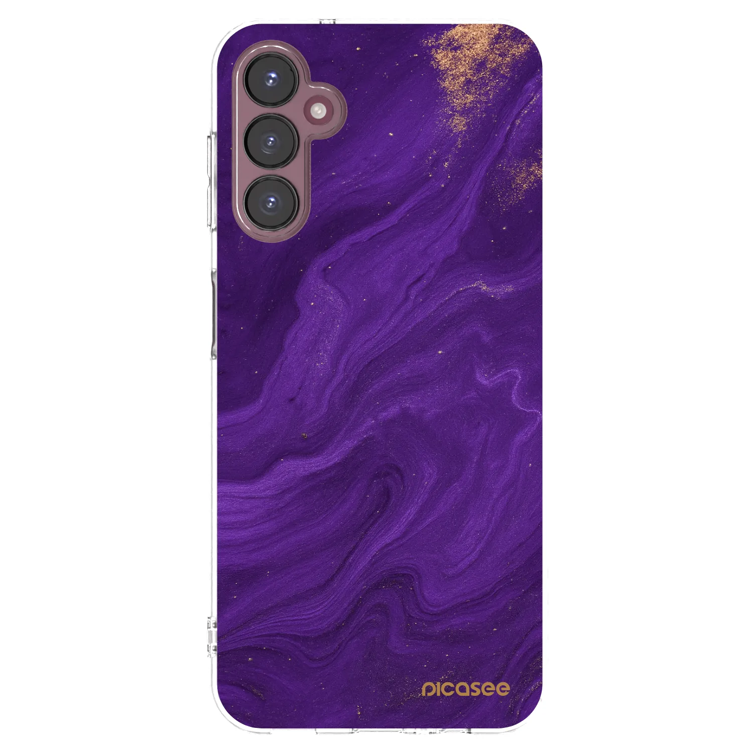 Picasee silikonowe przeźroczyste etui na Samsung Galaxy A05s A057G - Purple