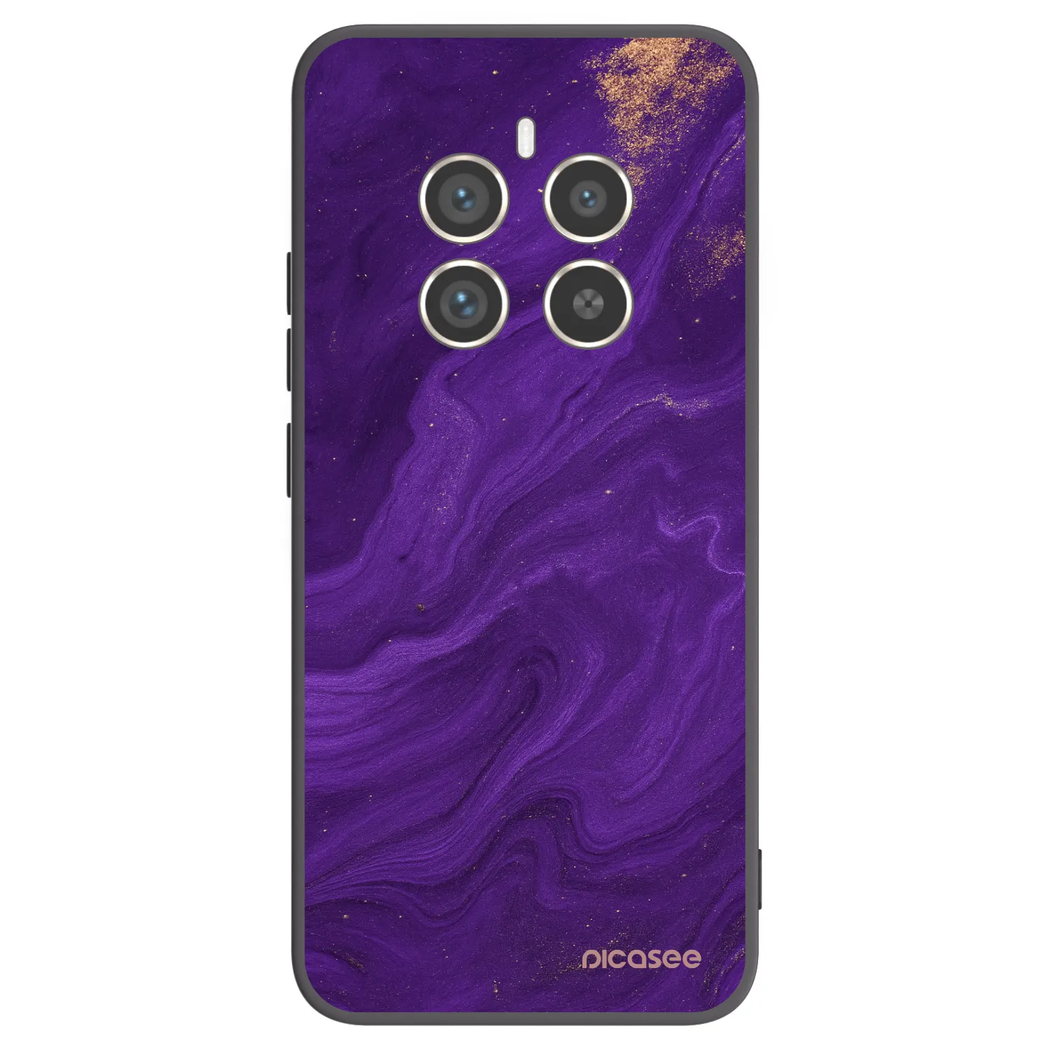 Picasee silikonowe czarne etui na Realme 12 Pro 5G - Purple