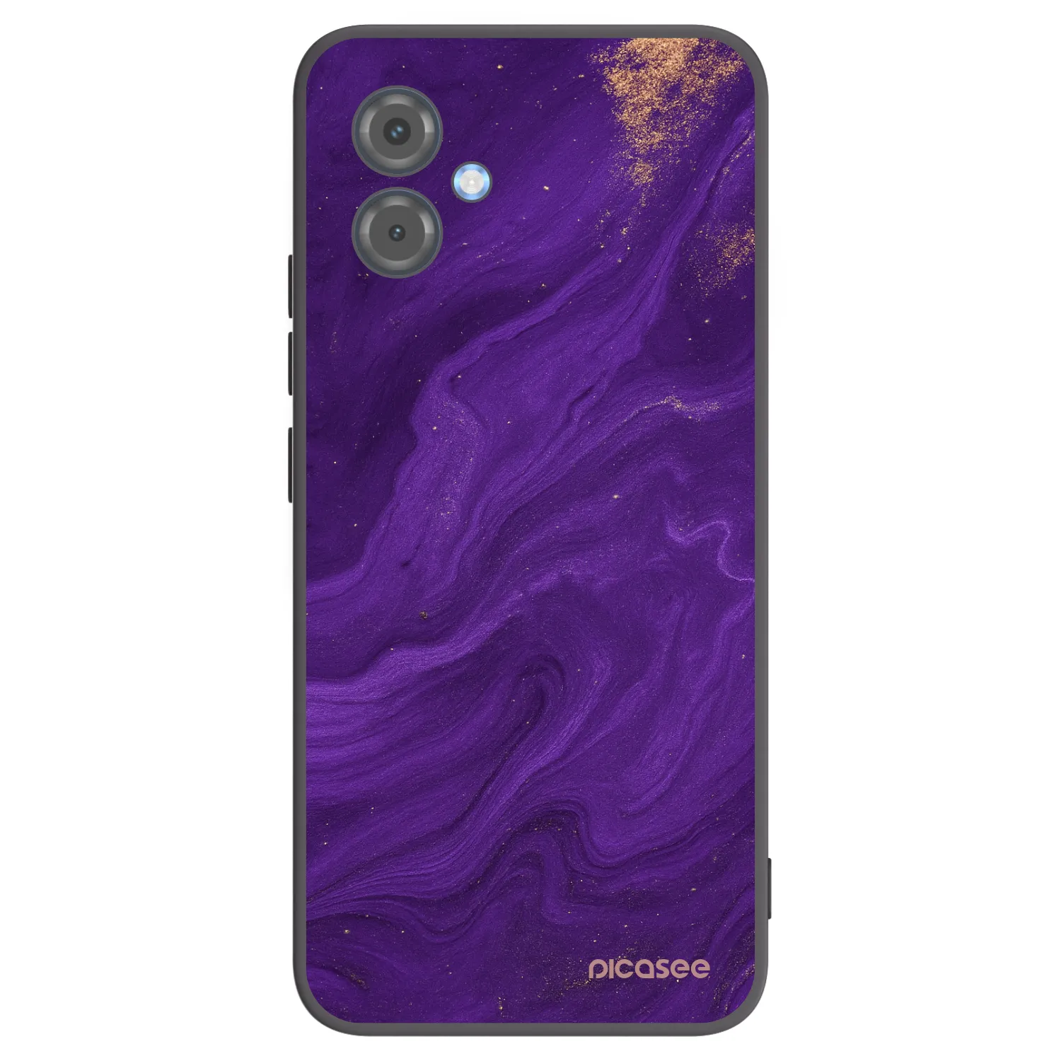 Picasee silikonowe czarne etui na Motorola Moto G14 - Purple