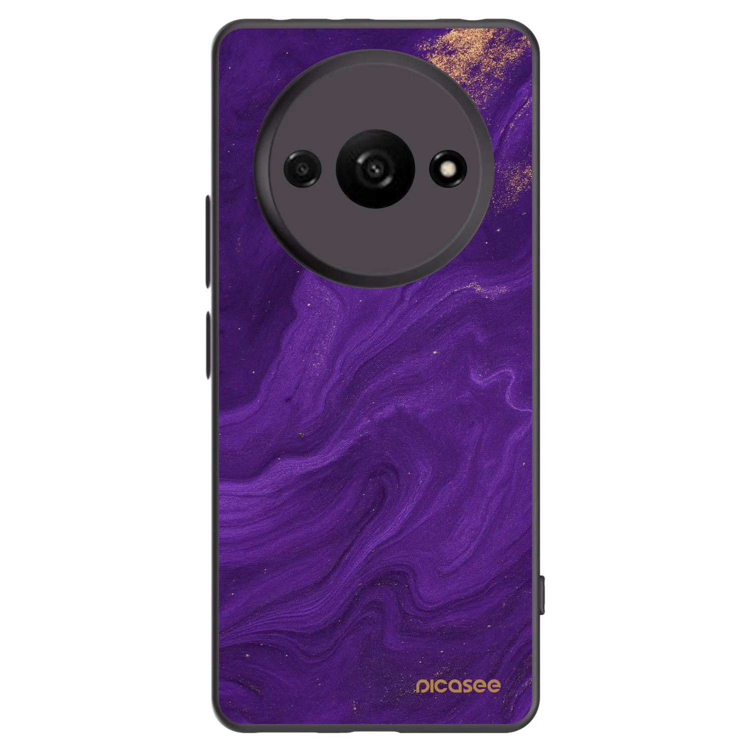 Picasee silikonowe czarne etui na Xiaomi Redmi A3 - Purple