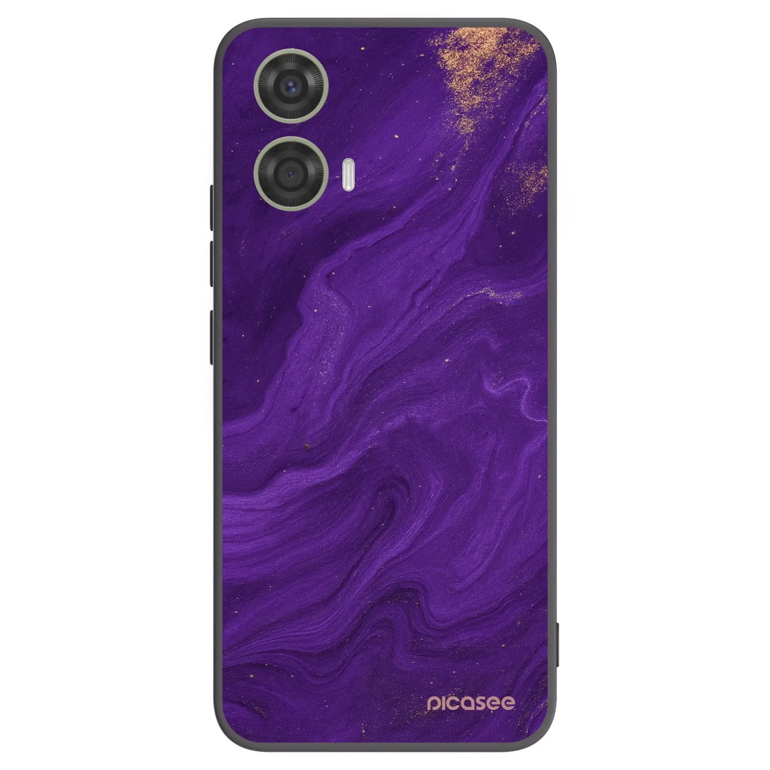 Picasee silikonowe czarne etui na Motorola Moto G24 - Purple