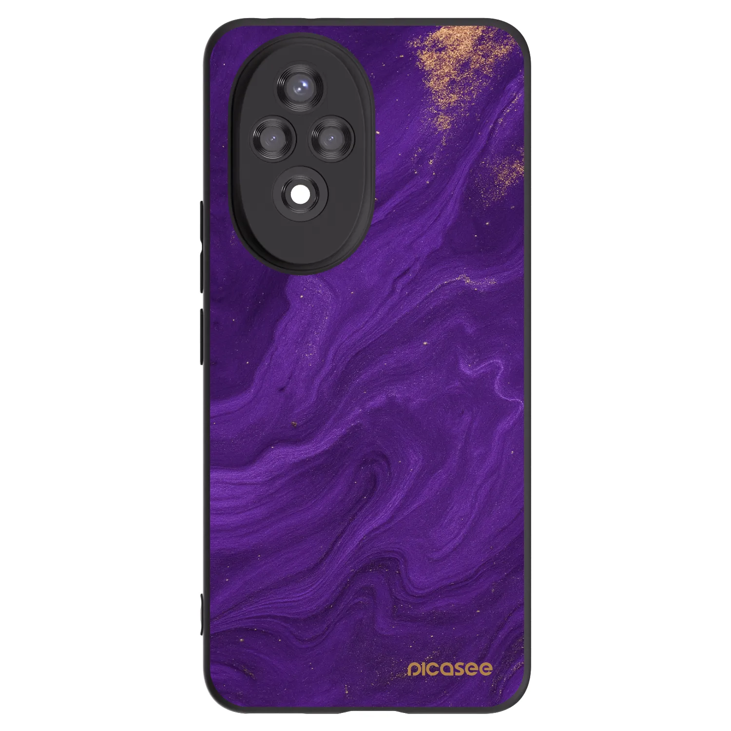 Picasee silikonowe czarne etui na Honor 200 Pro 5G - Purple