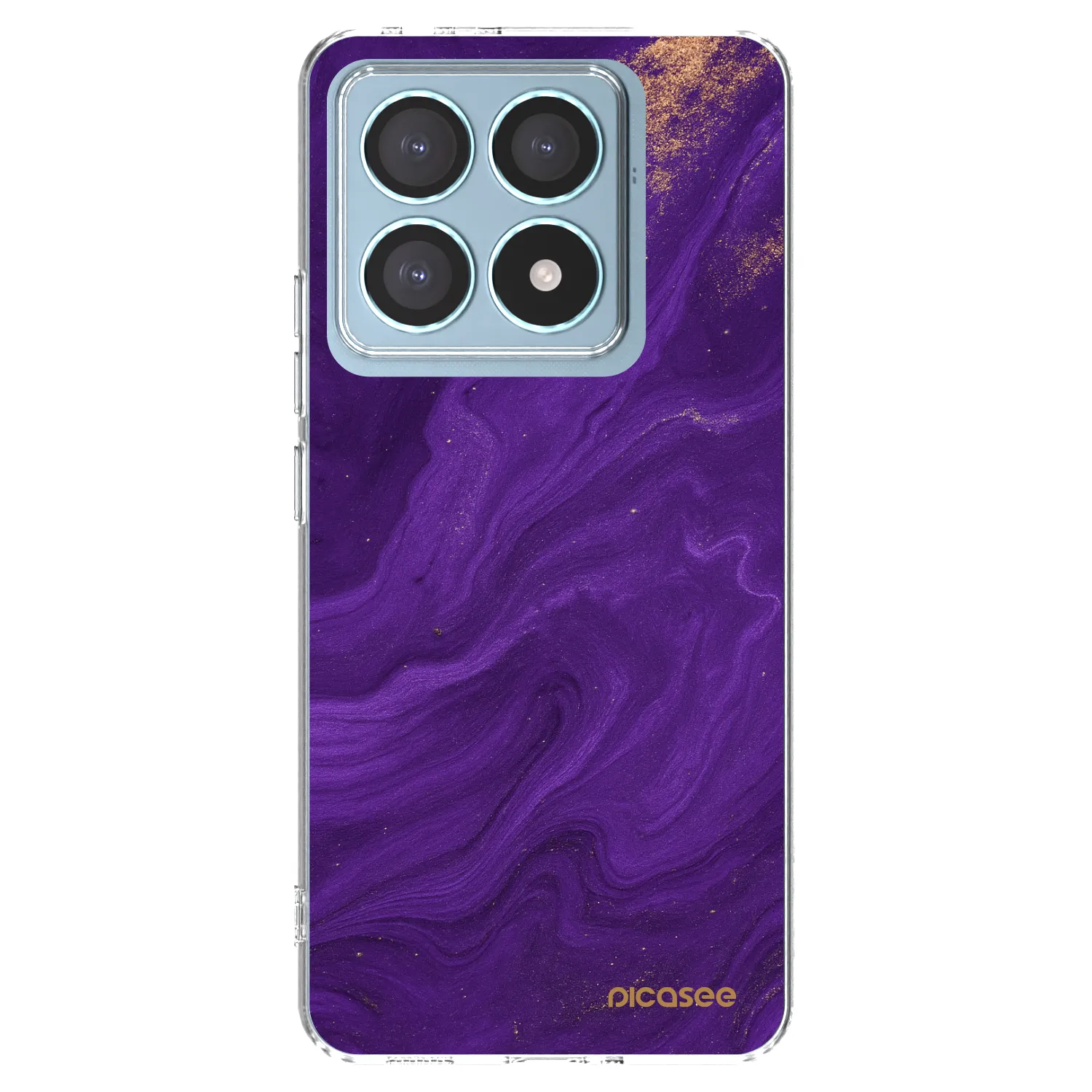Picasee silikonowe przeźroczyste etui na Xiaomi 14T Pro - Purple