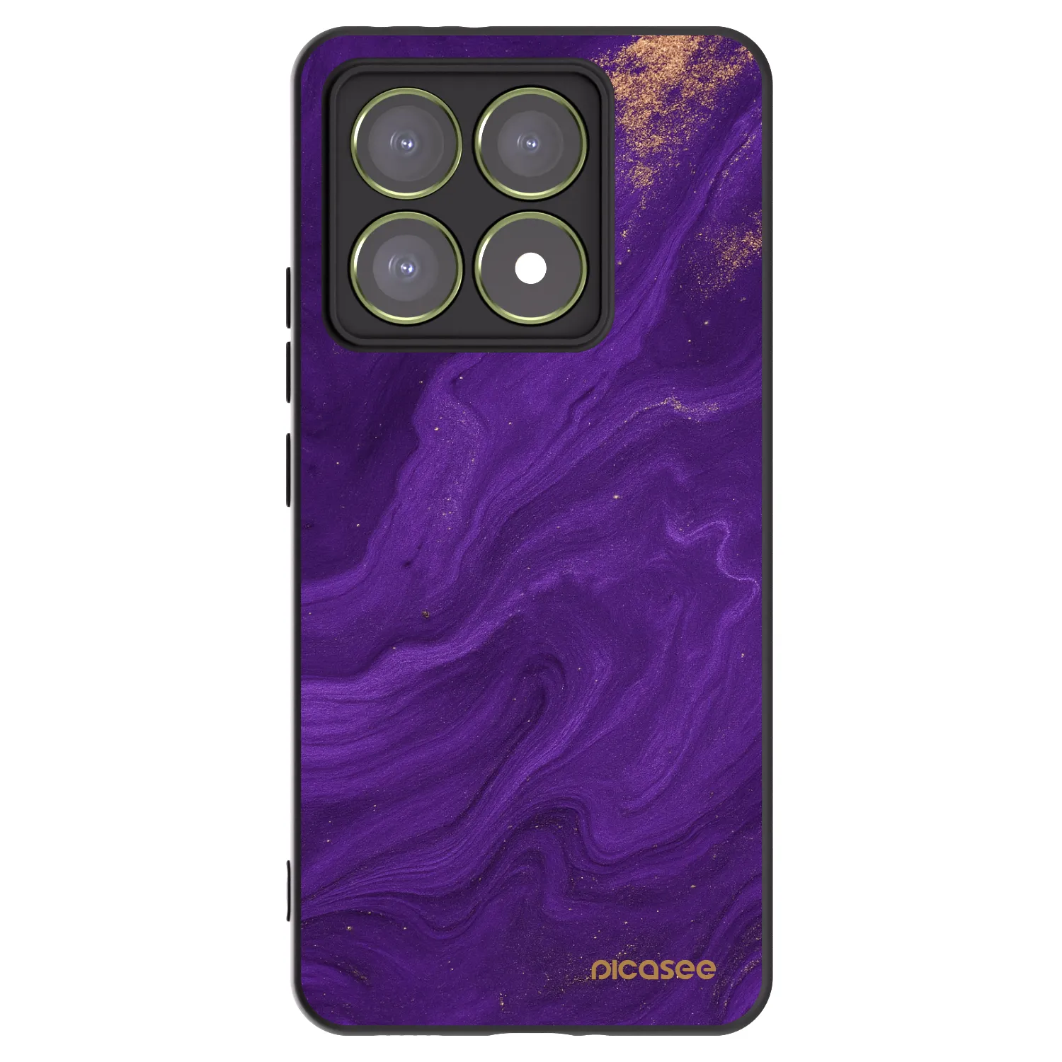 Picasee silikonowe czarne etui na Xiaomi 14T - Purple